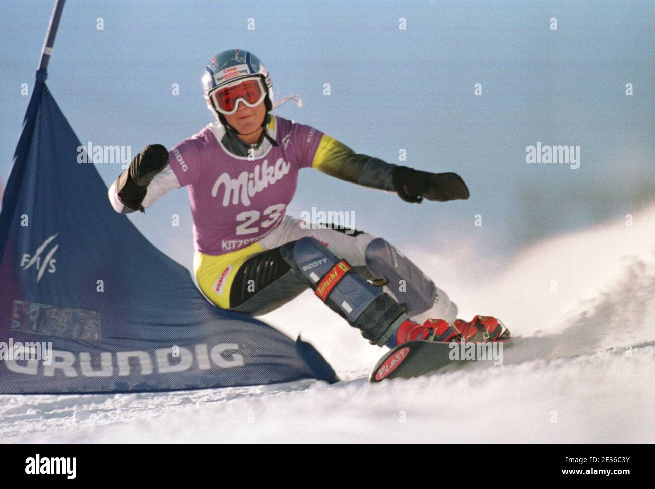 Kaprun Austria 22.11.1997, Wintersport: Snowboard FIS World Cup, Giant  Slalom - Carole WEBER, SUI Stock Photo - Alamy