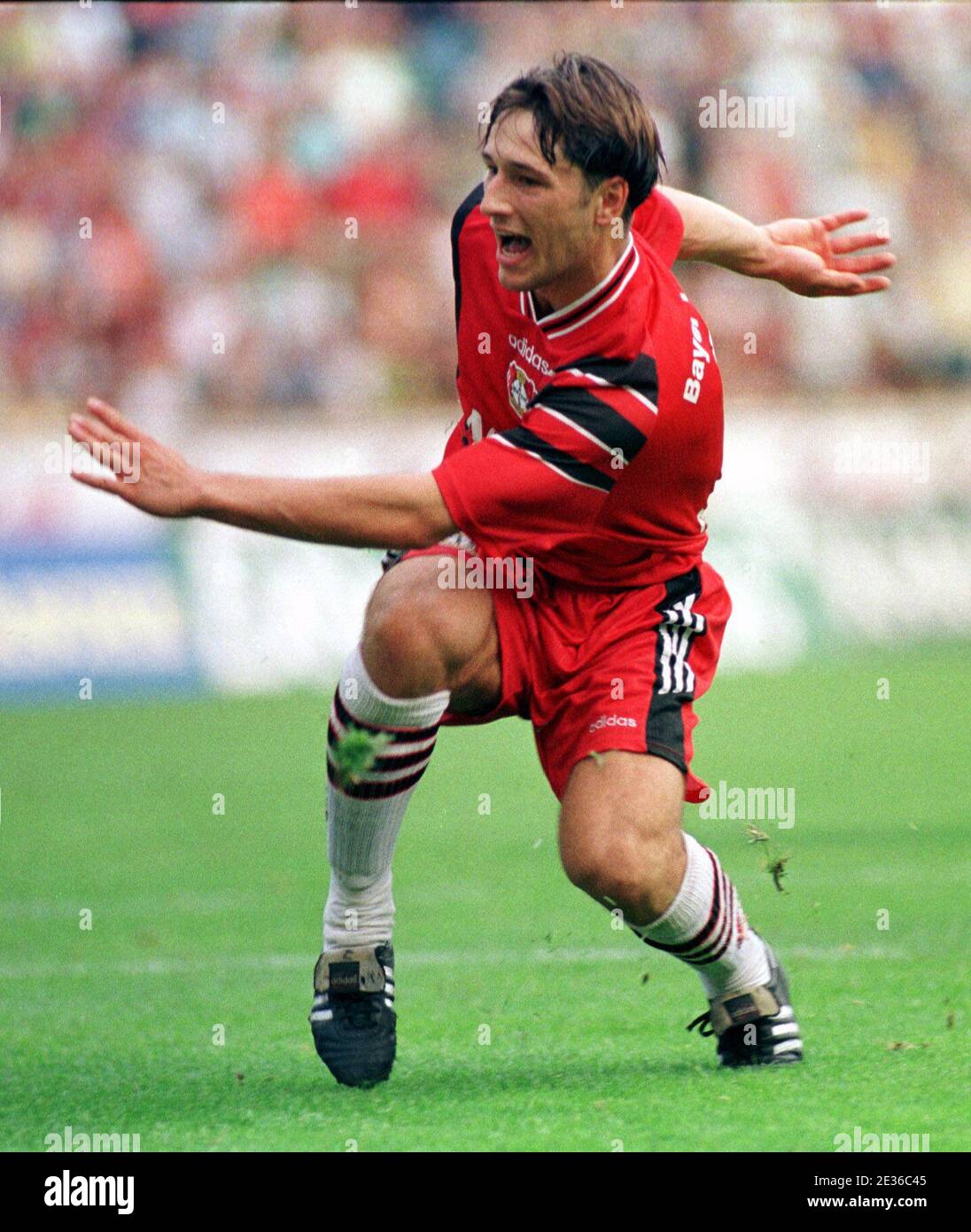 Leverkusen Germany 23 8 1997 Football Bundesliga Season 97 98 Bayer 04 Leverkusen Lev Vs Karlsruher Sc Ksc 6 1 Niko Kovac Lev Stock Photo Alamy