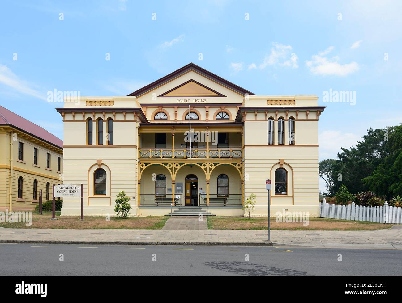 The Maryborough Court house is a heritage-listed building built in 1877, Heritage Precinct, Maryborough, Queensland, QLD, Australia Stock Photo
