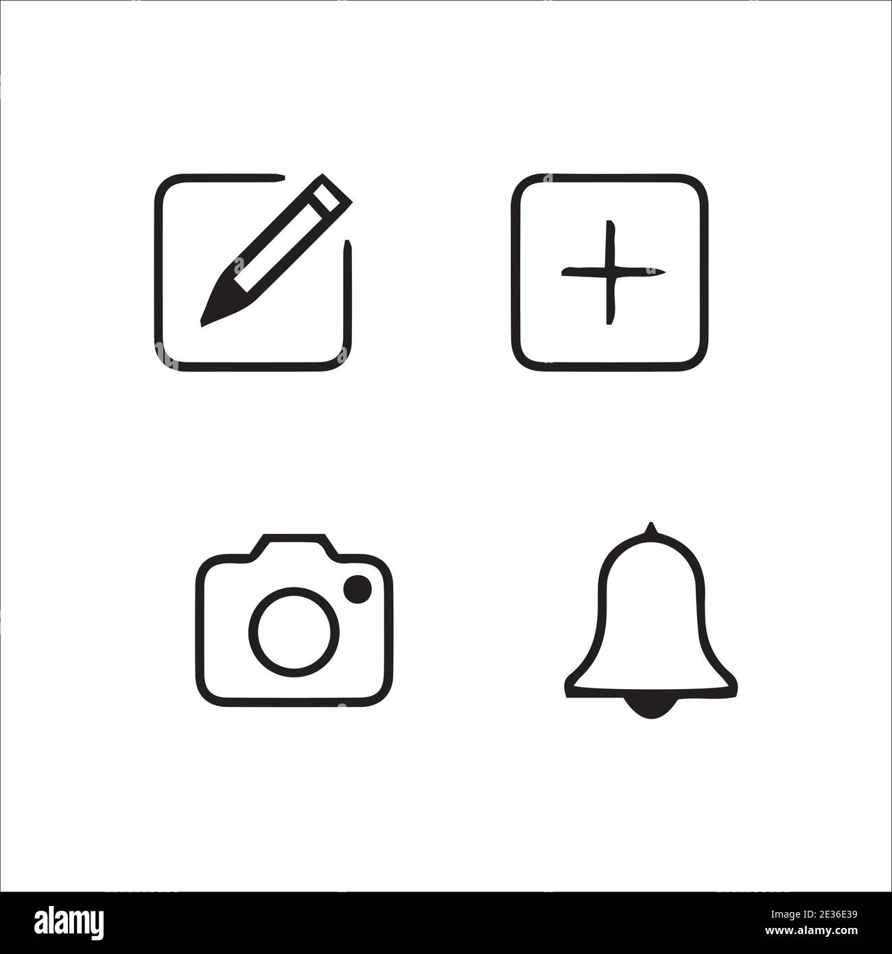Social media icons set Stock Vector Image & Art - Alamy