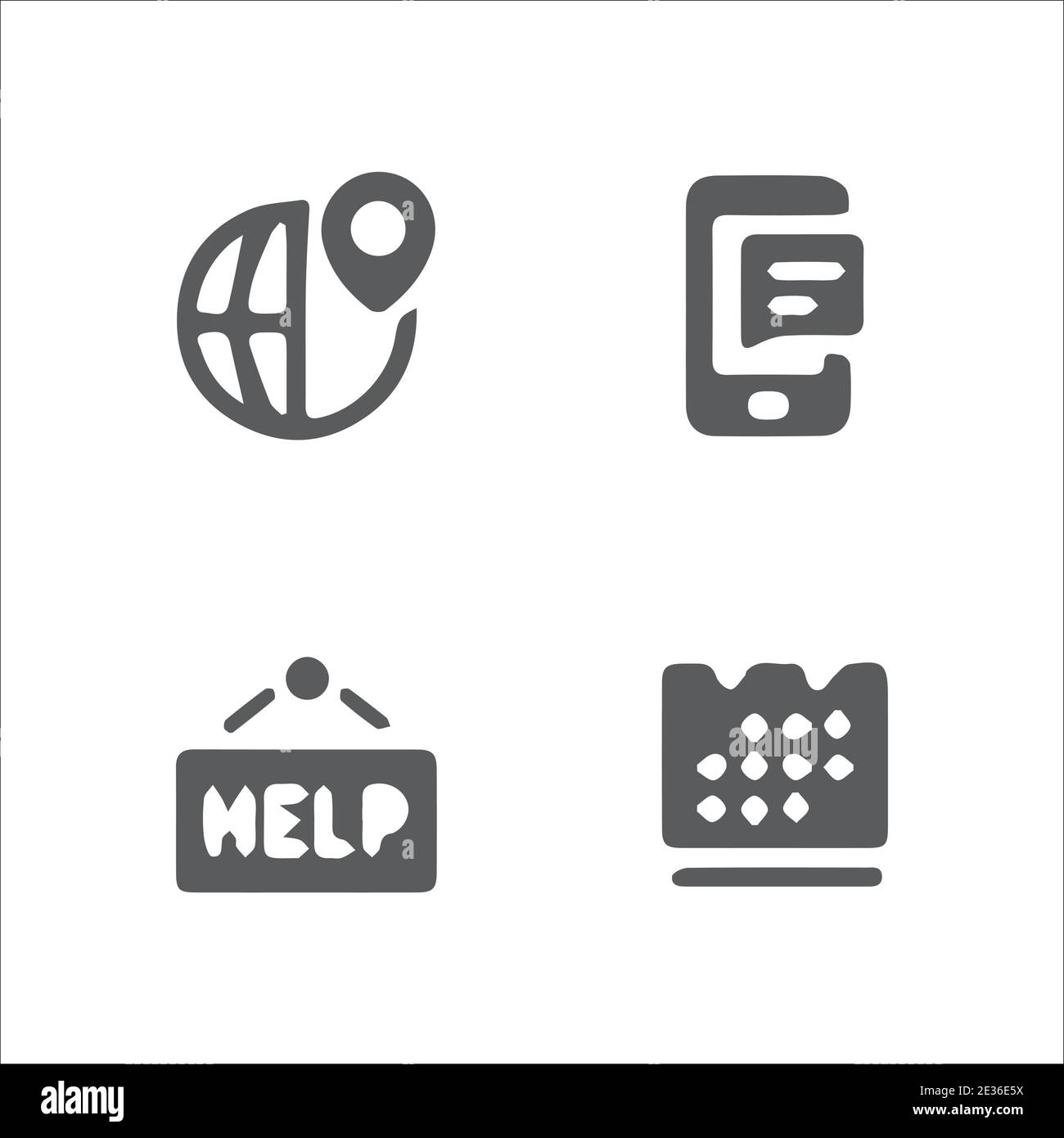 Social media icons set Stock Vector