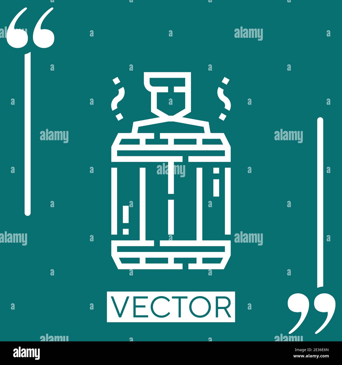 sauna vector icon Linear icon. Editable stroked line Stock Vector