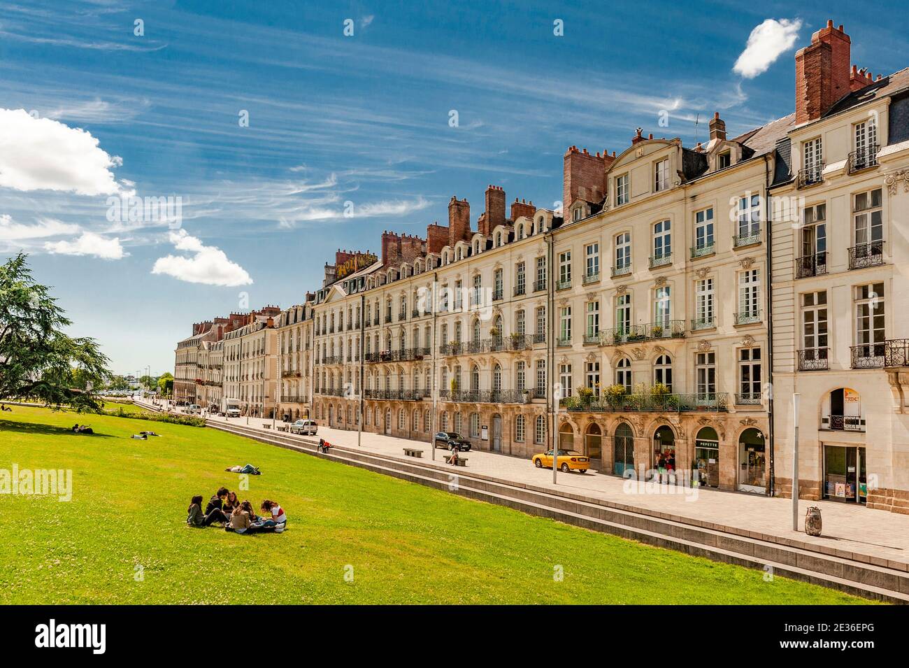 The former island Île Feydeau, now a borough of the city of Nantes