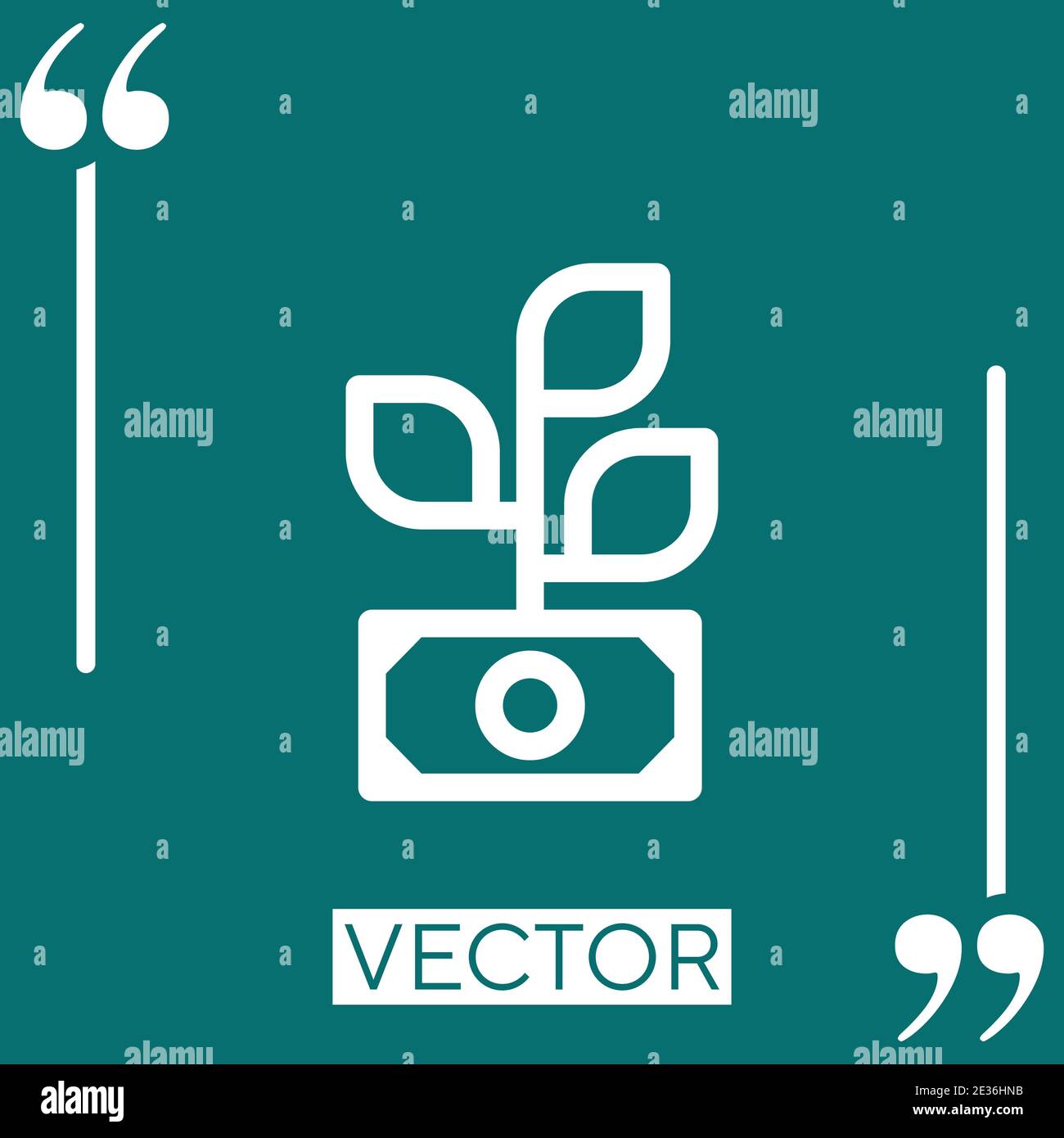profit vector icon Linear icon. Editable stroke line Stock Vector