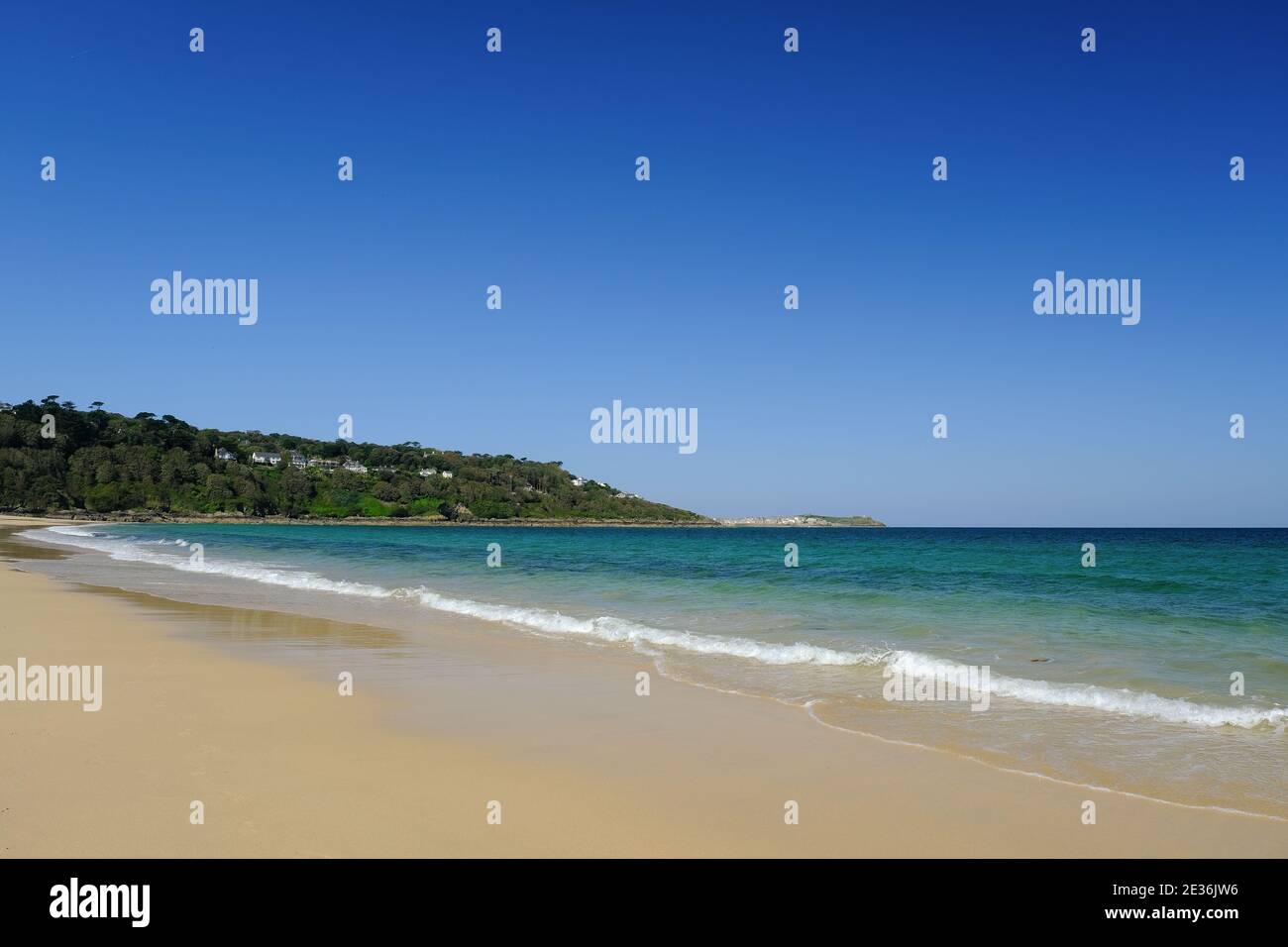 View of Carbis Bay close t St Ives in Cornwall, UK Stock Photo Alamy