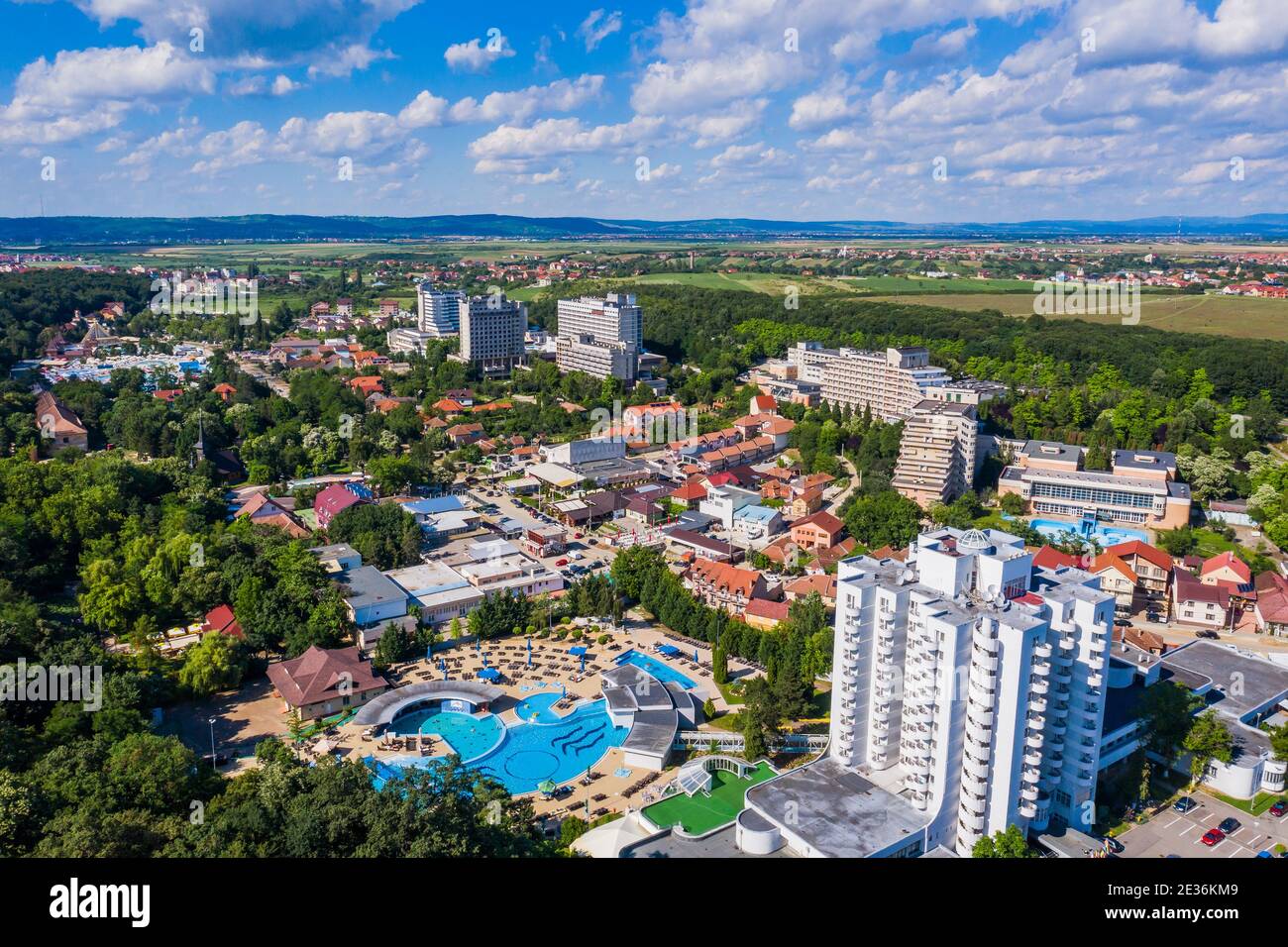 Oradea, Romania. Baile Felix thermal baths resort. Stock Photo