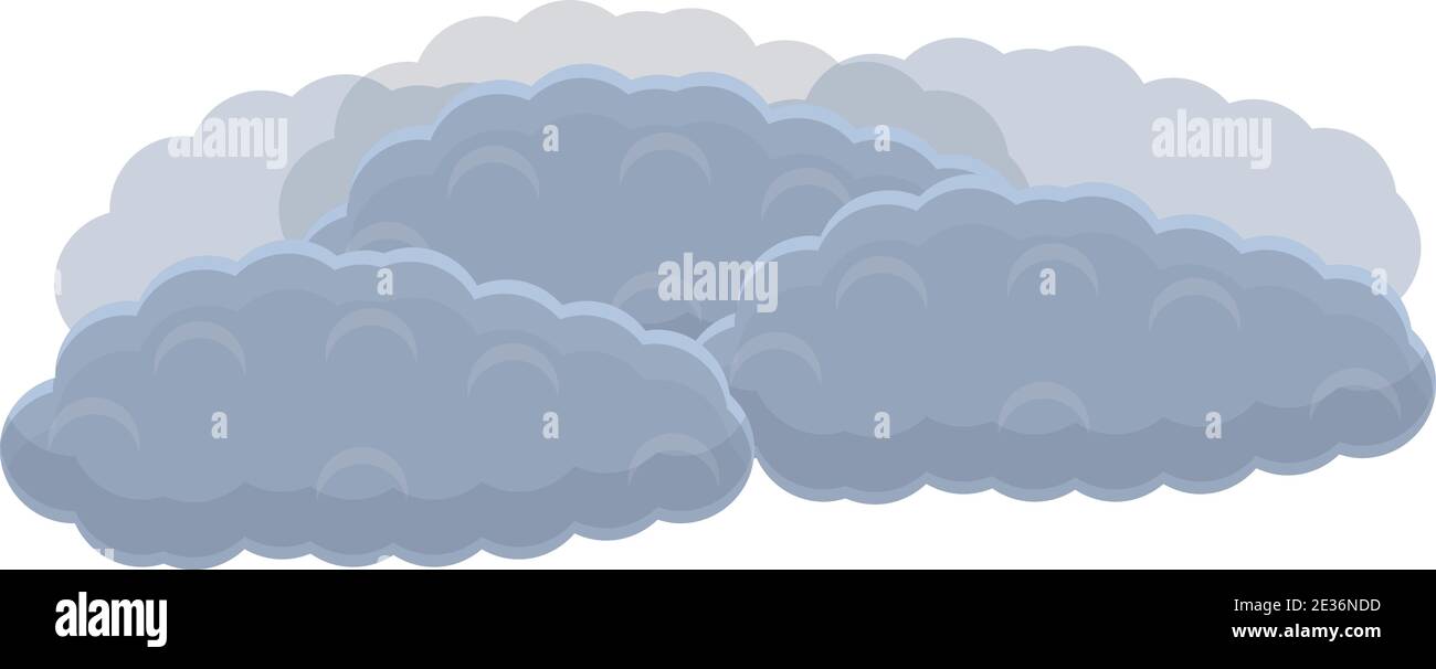Storm clouds icon. Cartoon of storm clouds vector icon for ...