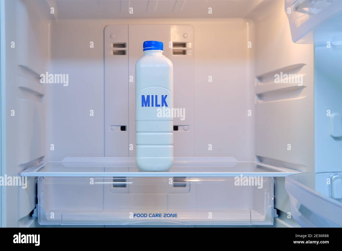 Milk bottles fridge hi-res stock photography and images - Alamy