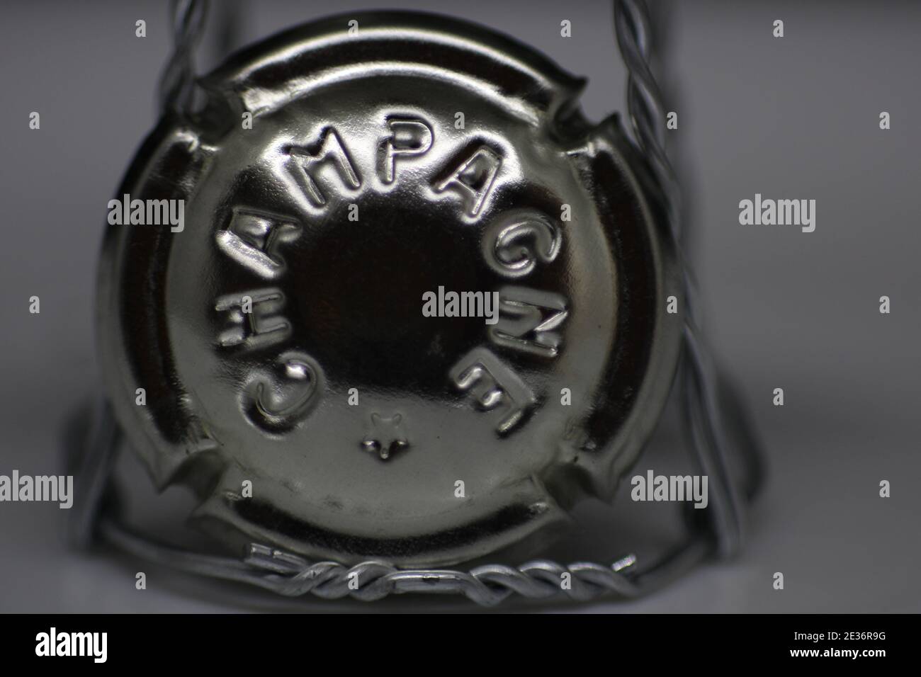 Champagne Cork Cap and Muselet Stock Photo Alamy