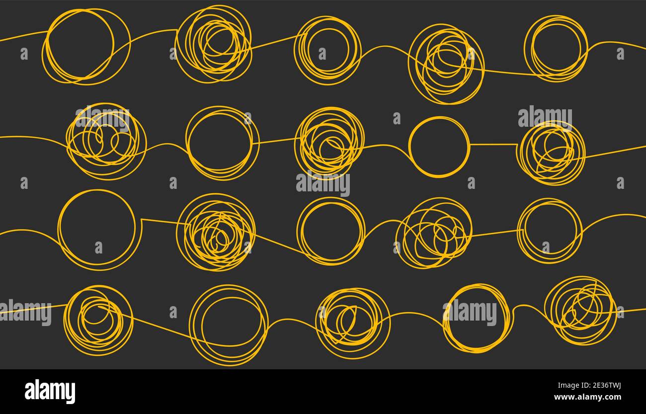Untangling Background Background with tangled and unraveled doodle hand drawn tangles ...