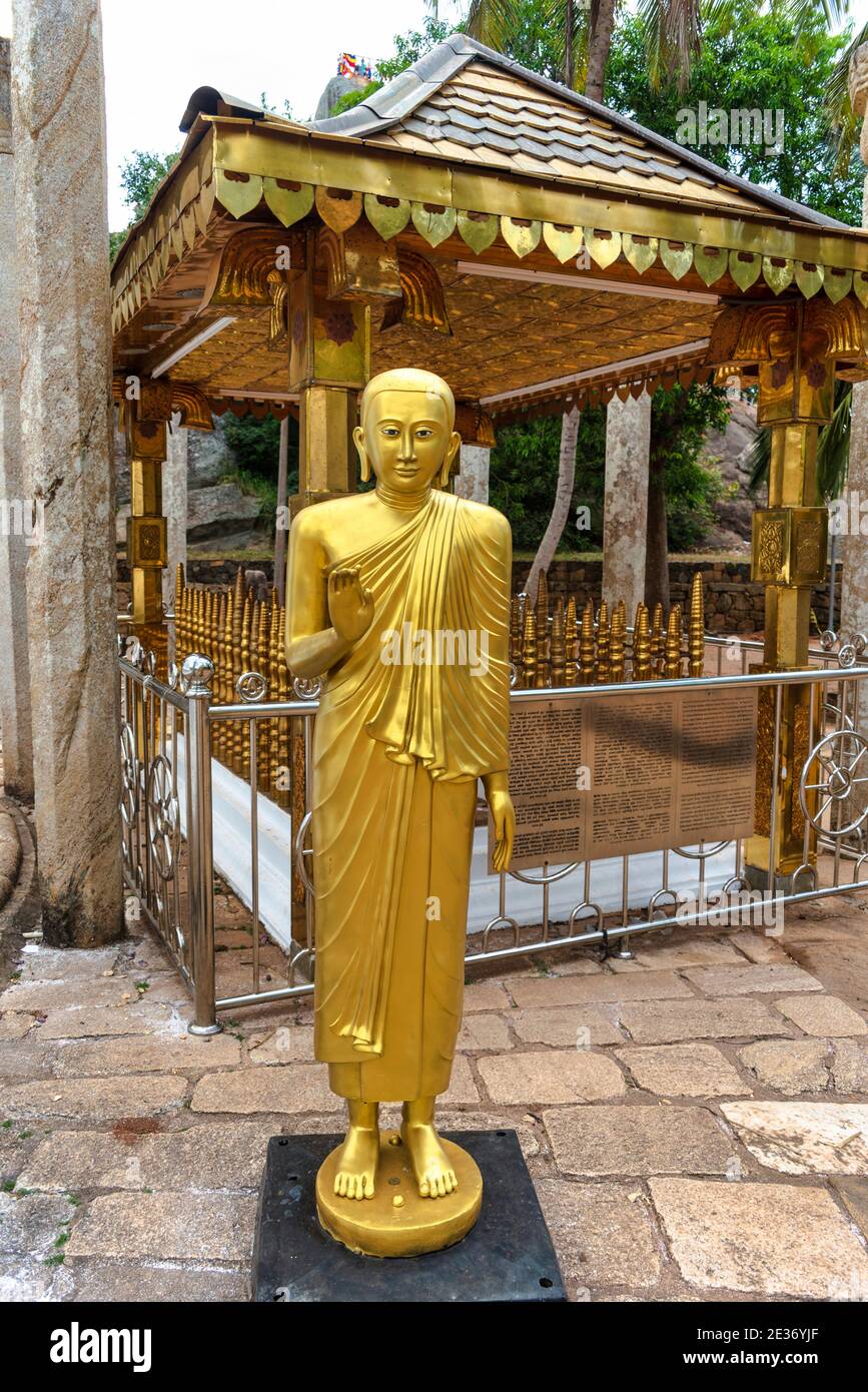 Buddhist monastery of Mihintale, Anuradhapura, North Central Province, Sri Lanka Stock Photo