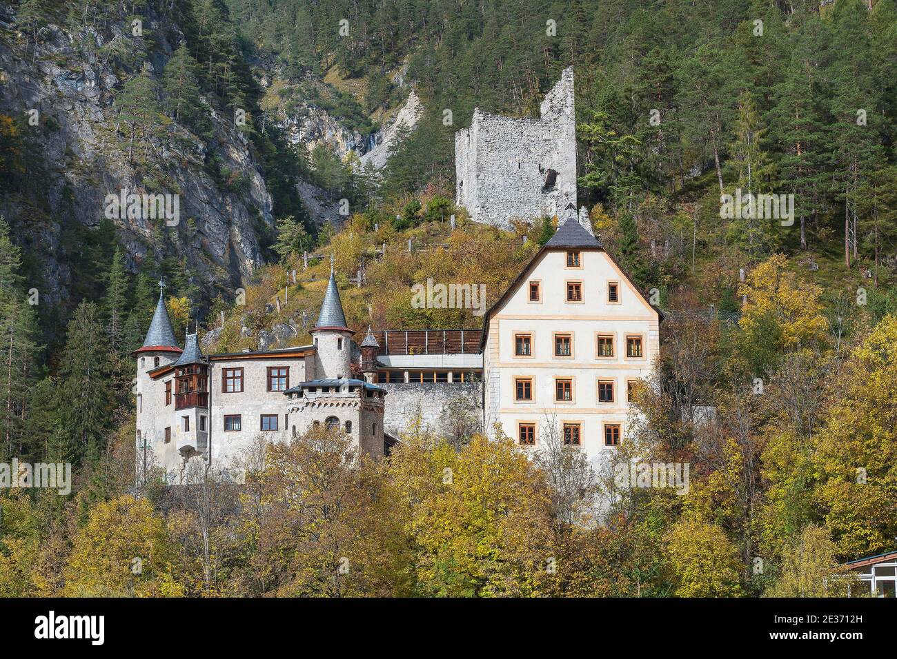 Fernsteinsee Hotel Schloss Fernsteinsee at the Fernsteinsee, Fernpass, Tyrol ...