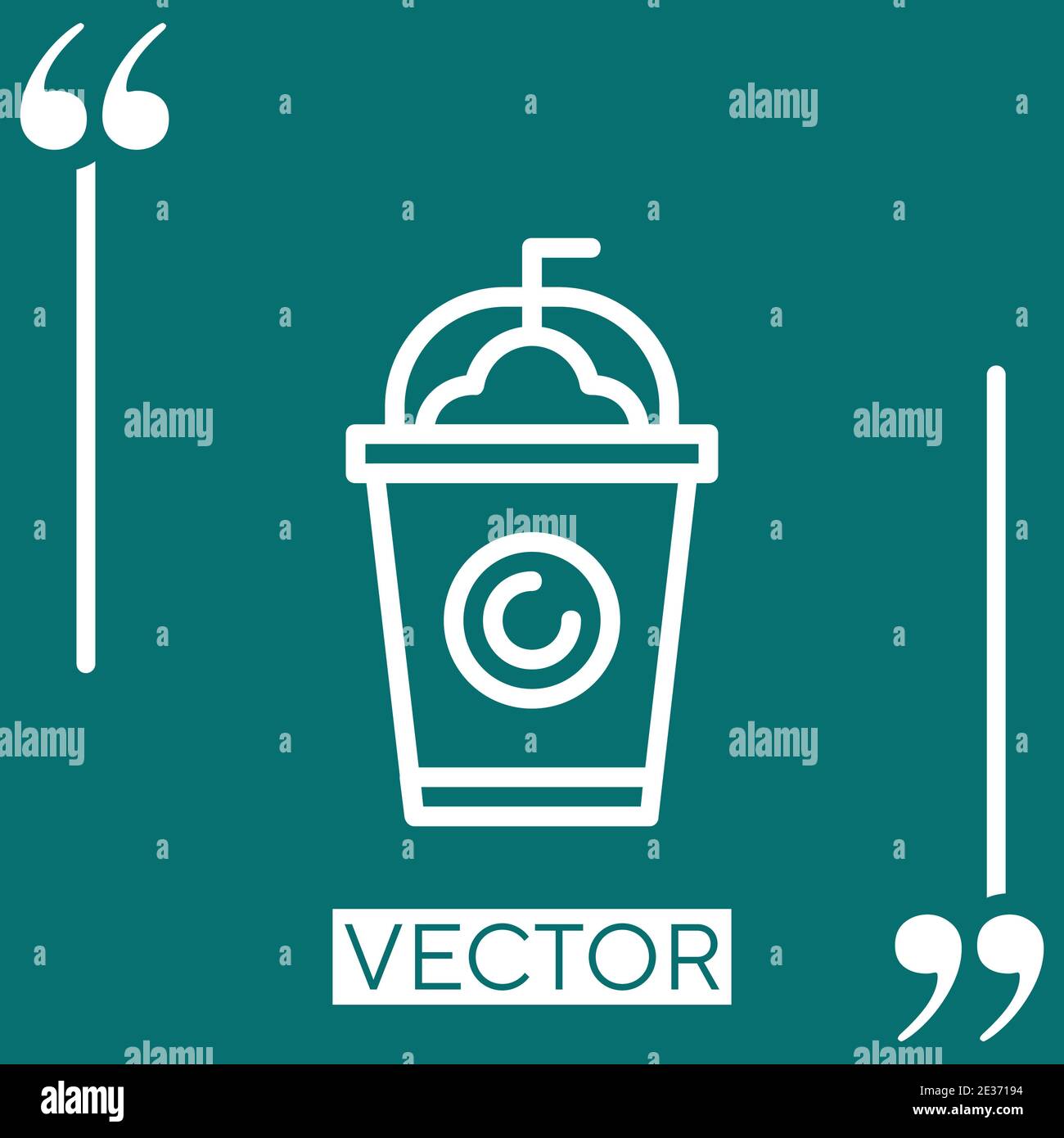 frappe Linear icon. Editable stroke line Stock Vector