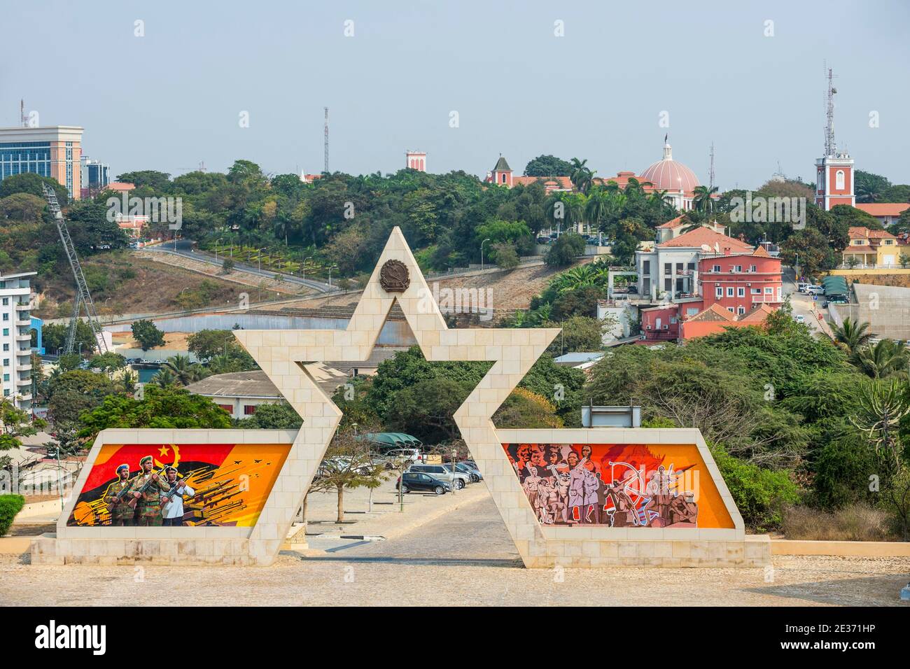 Entrance to the Fortaleza de Sao Miguel or Saint Michael Fortress now the Museum of the Armed Forces, Luanda, Angola Stock Photo