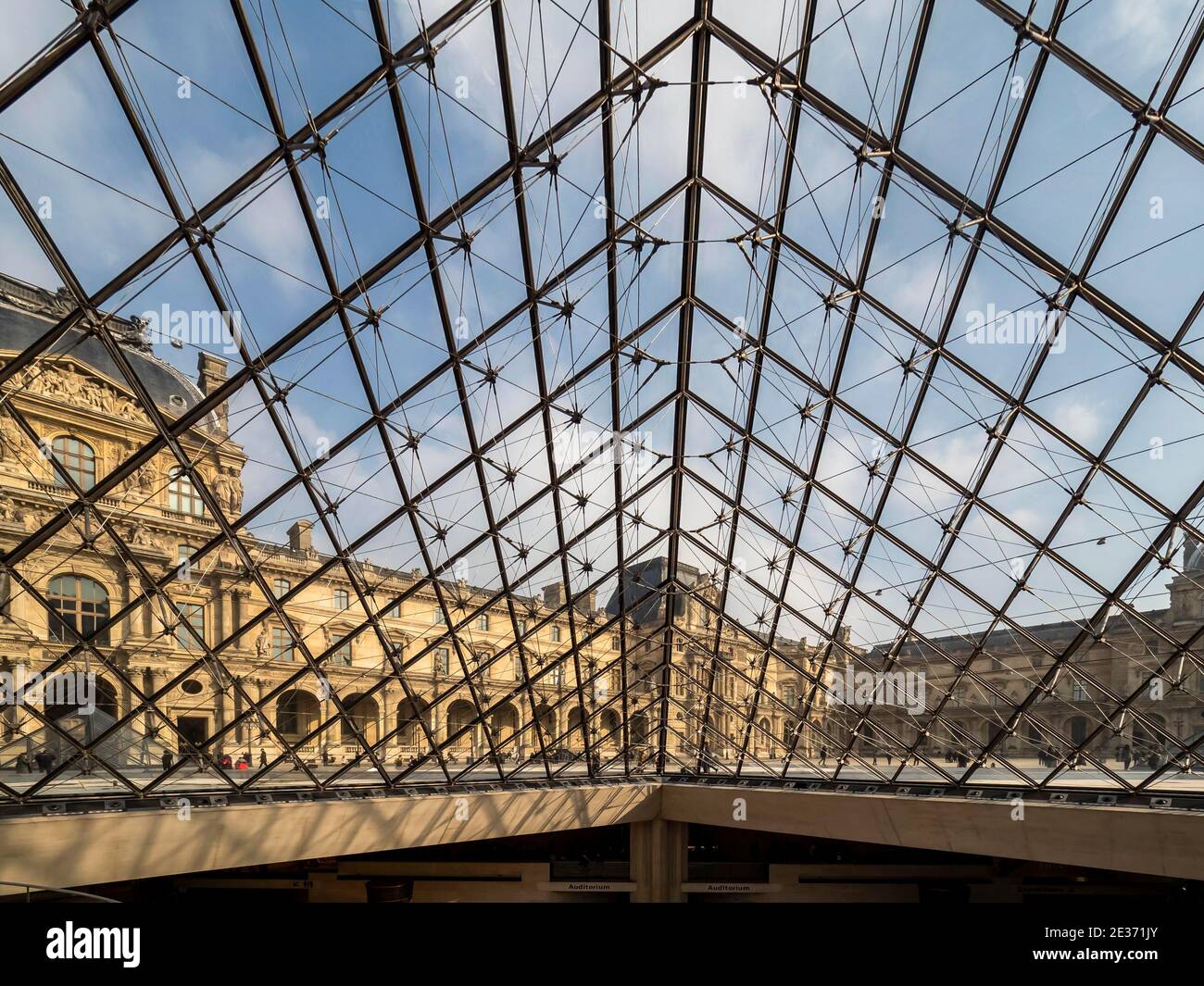 Interior view Museum (Musee) du Louvre, Museum, Paris, Ile de France, France Stock Photo