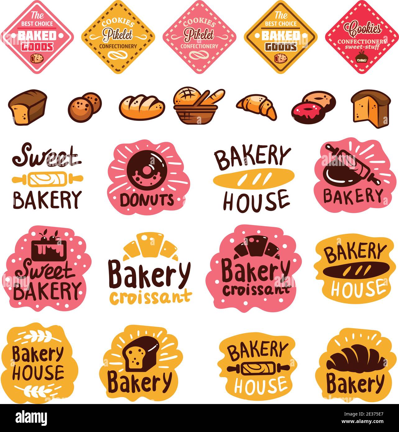 Cute pepper seamless pattern. Vector food illustration. Stock Vector