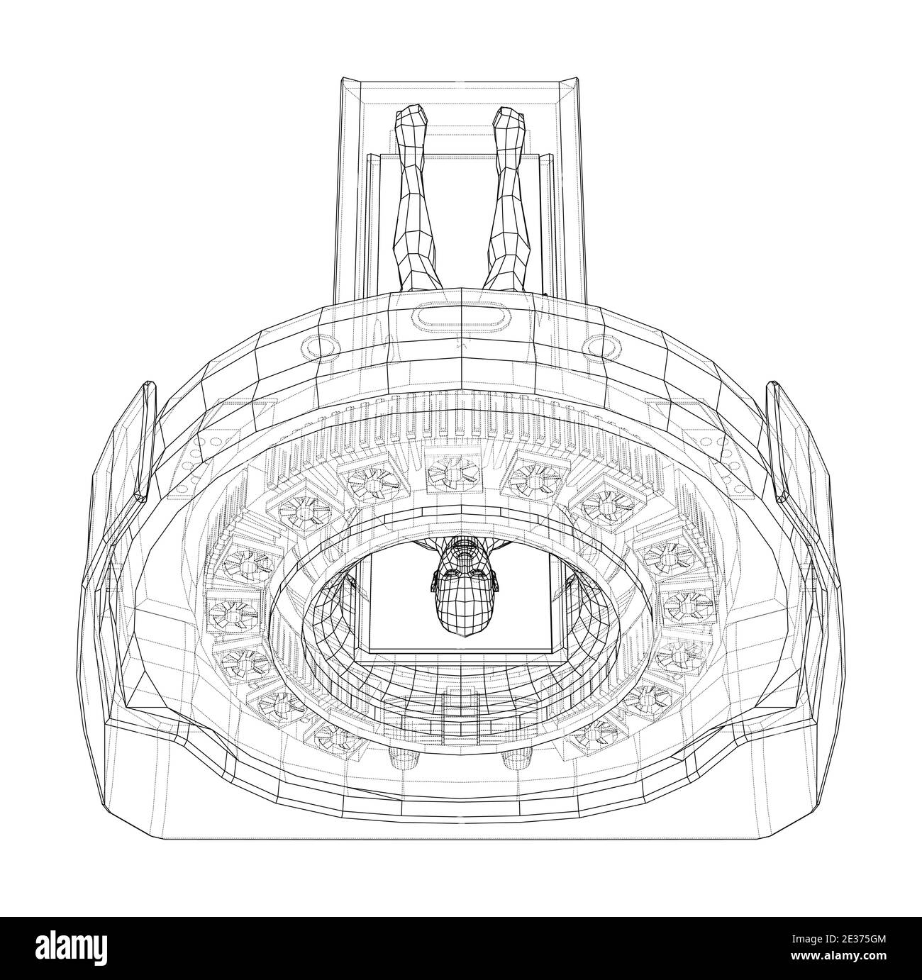 MRI machine scanning patient inside. Vector Stock Vector Image &amp; Art ...