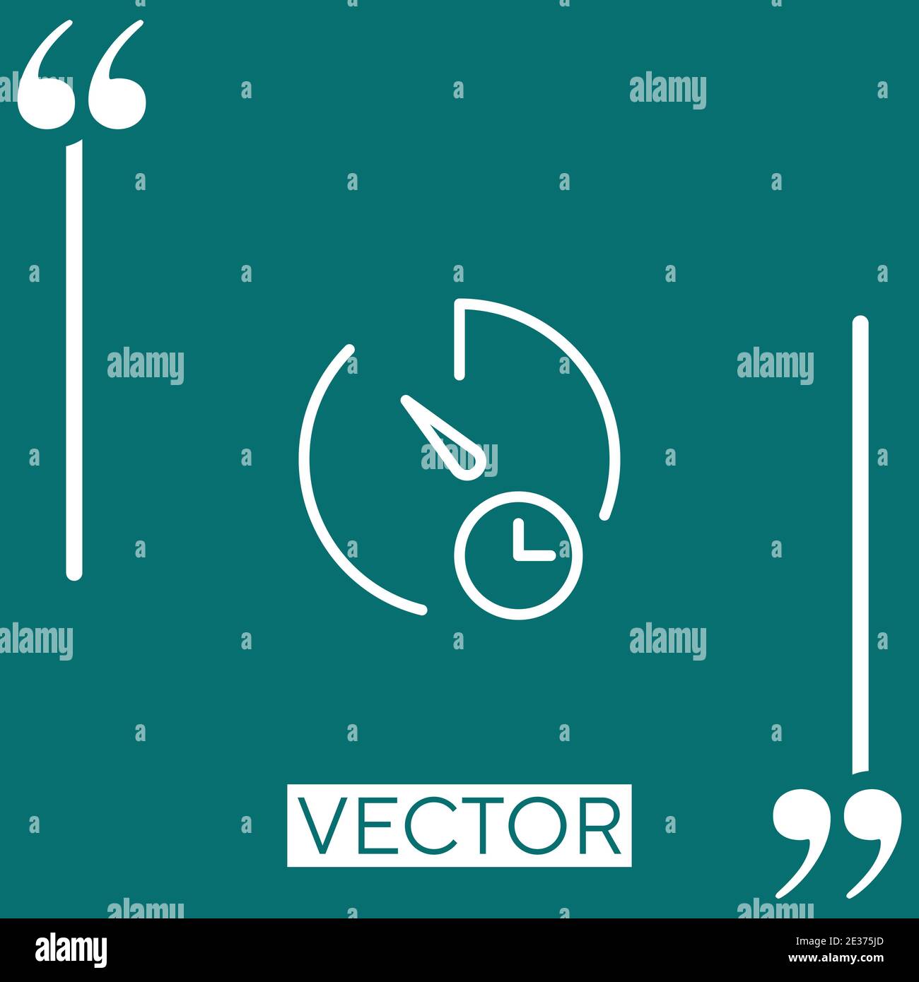 stopwatch vector icon Linear icon. Editable stroke line Stock Vector ...