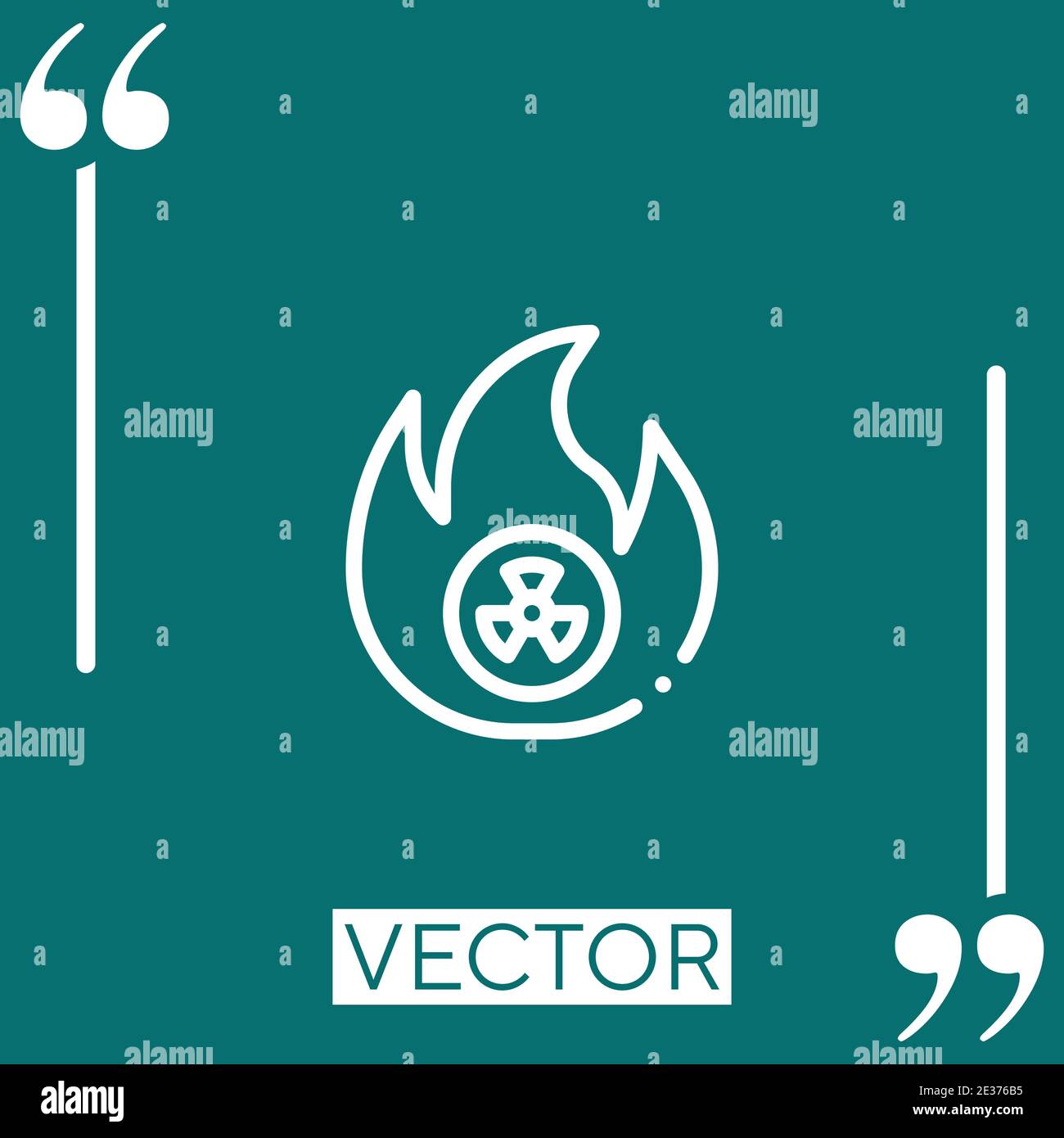 fossil fuels vector icon Linear icon. Editable stroked line Stock Vector