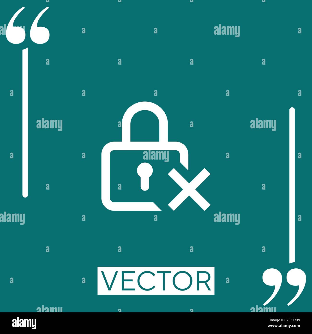unlocked vector icon Linear icon. Editable stroked line Stock Vector