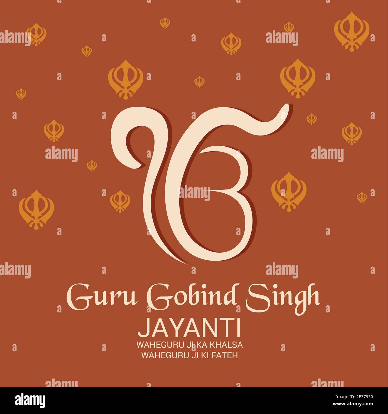 Vector illustration of a Background for Happy Guru Gobind Singh Jayanti ...