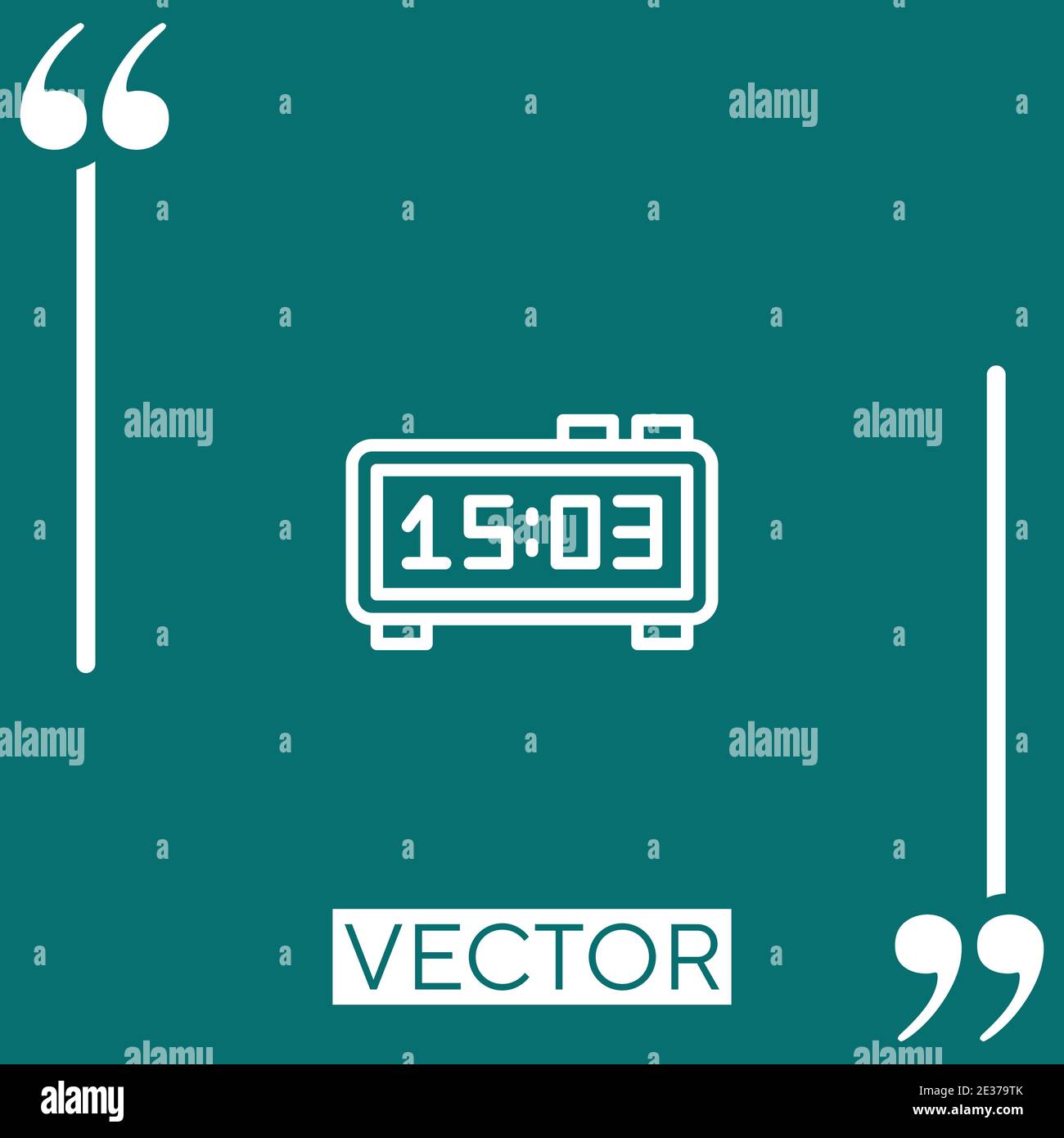wrist vector icon Linear icon. Editable stroke line Stock Vector