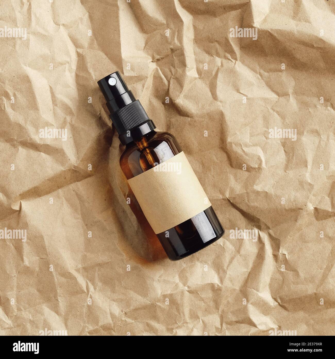 Download Natural Cosmetics Packaging Design Amber Glass Bottle With Empty Label Spray Bottle Jar Of Moisturizer Cream On Brown Background Flat Lay Top Vie Stock Photo Alamy