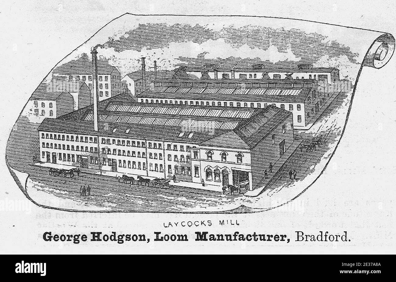 George Hodgson, Loom Manufacturer, laycocks Mill, Bradford 1893 Stock Photo