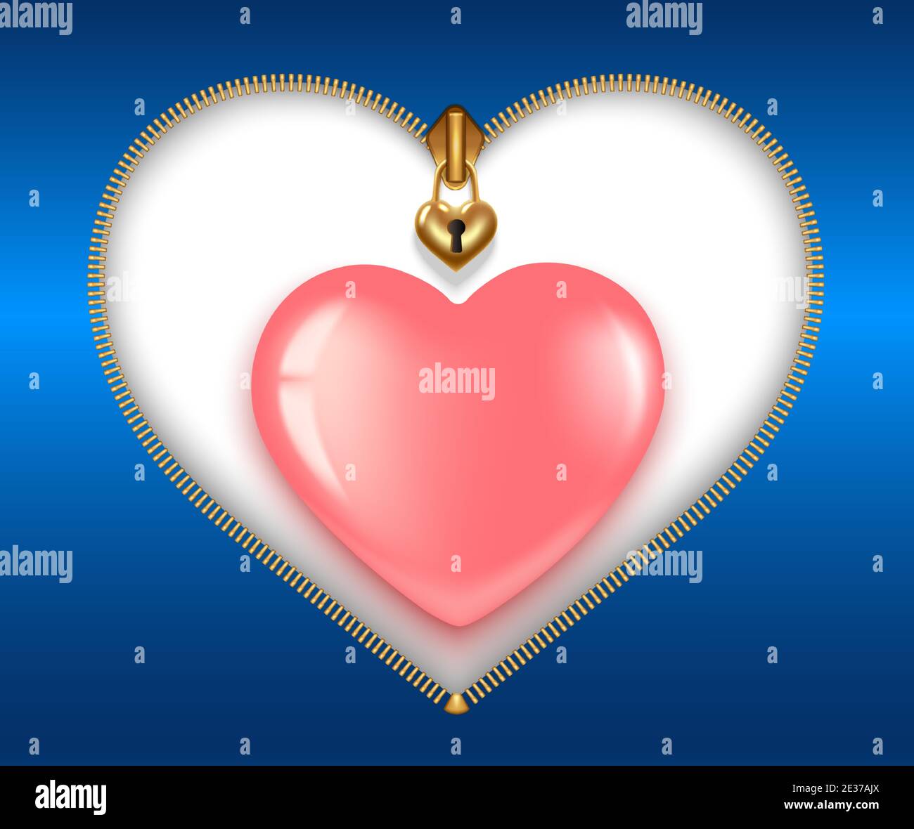 Color zipper on white Stock Vector Images - Alamy