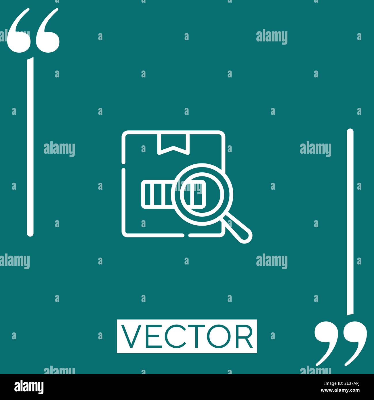 inventory vector icon Linear icon. Editable stroke line Stock Vector