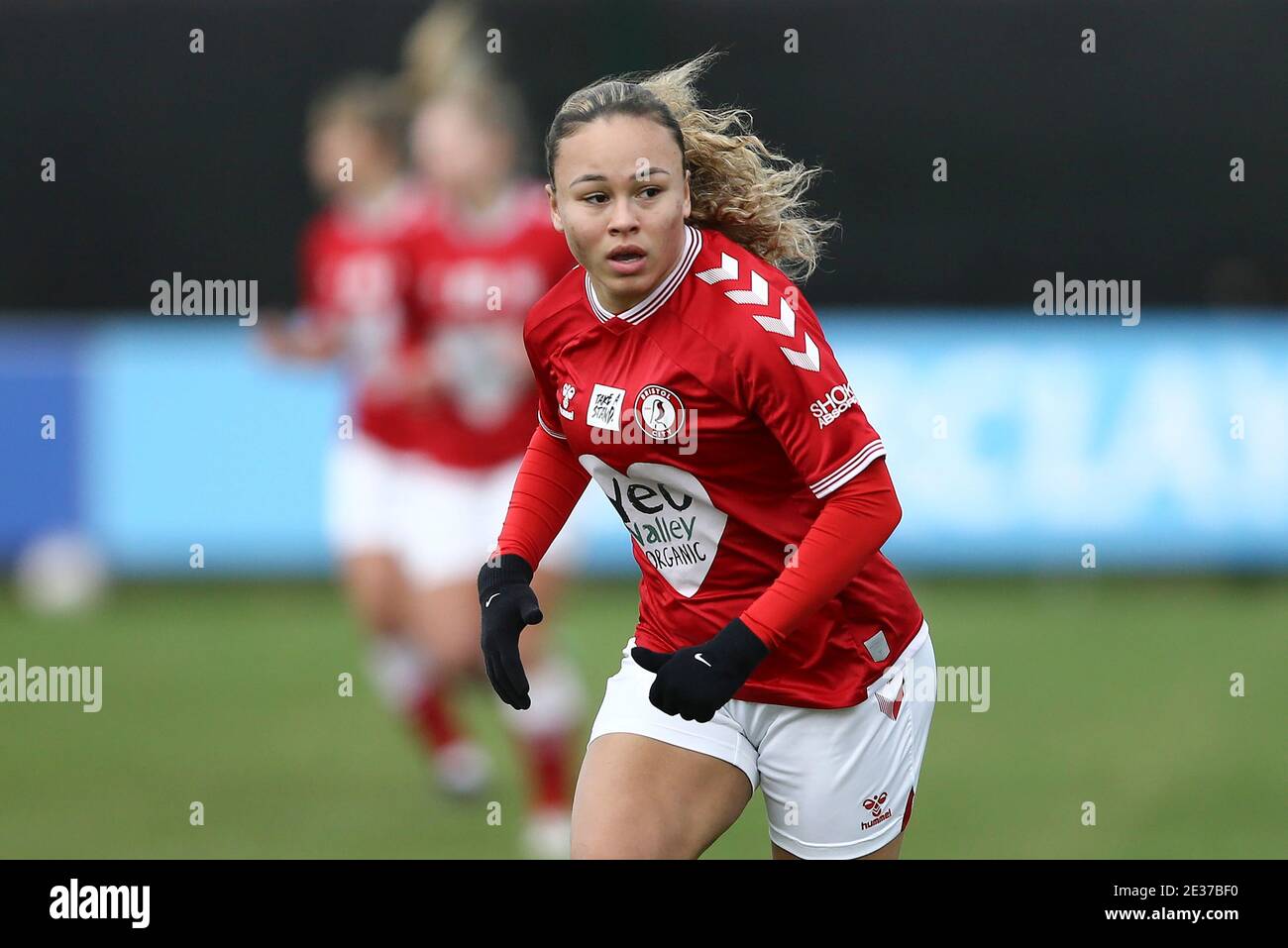 Liverpool, UK. 17th Jan, 2021. Ebony Salmon of Bristol City looks on. Barclays Women's super league match, Everton Women v Bristol city Women at Walton Hall Park in Liverpool on Sunday 17th January 2021. this image may only be used for Editorial purposes. Editorial use only, license required for commercial use. No use in betting, games or a single club/league/player publications.pic by Chris Stading/Andrew Orchard sports photography/Alamy Live News Credit: Andrew Orchard sports photography/Alamy Live News Stock Photo