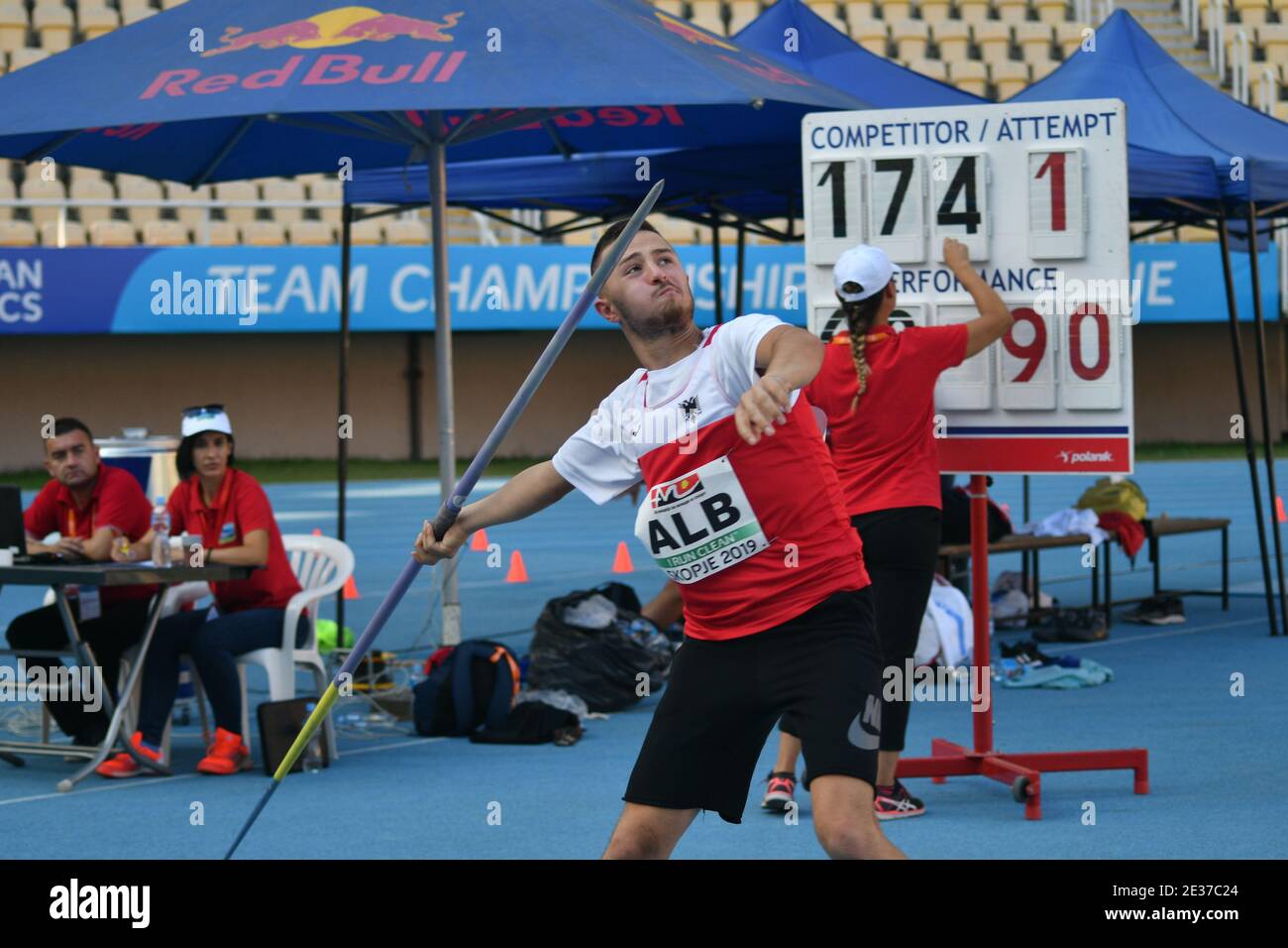 Skopje, Macedonia August, 1011, 2019 European Athletics Team