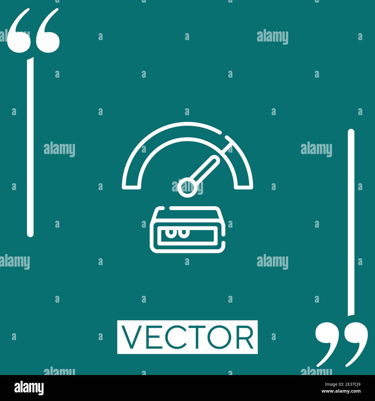 velocity vector icon Linear icon. Editable stroked line Stock Vector ...