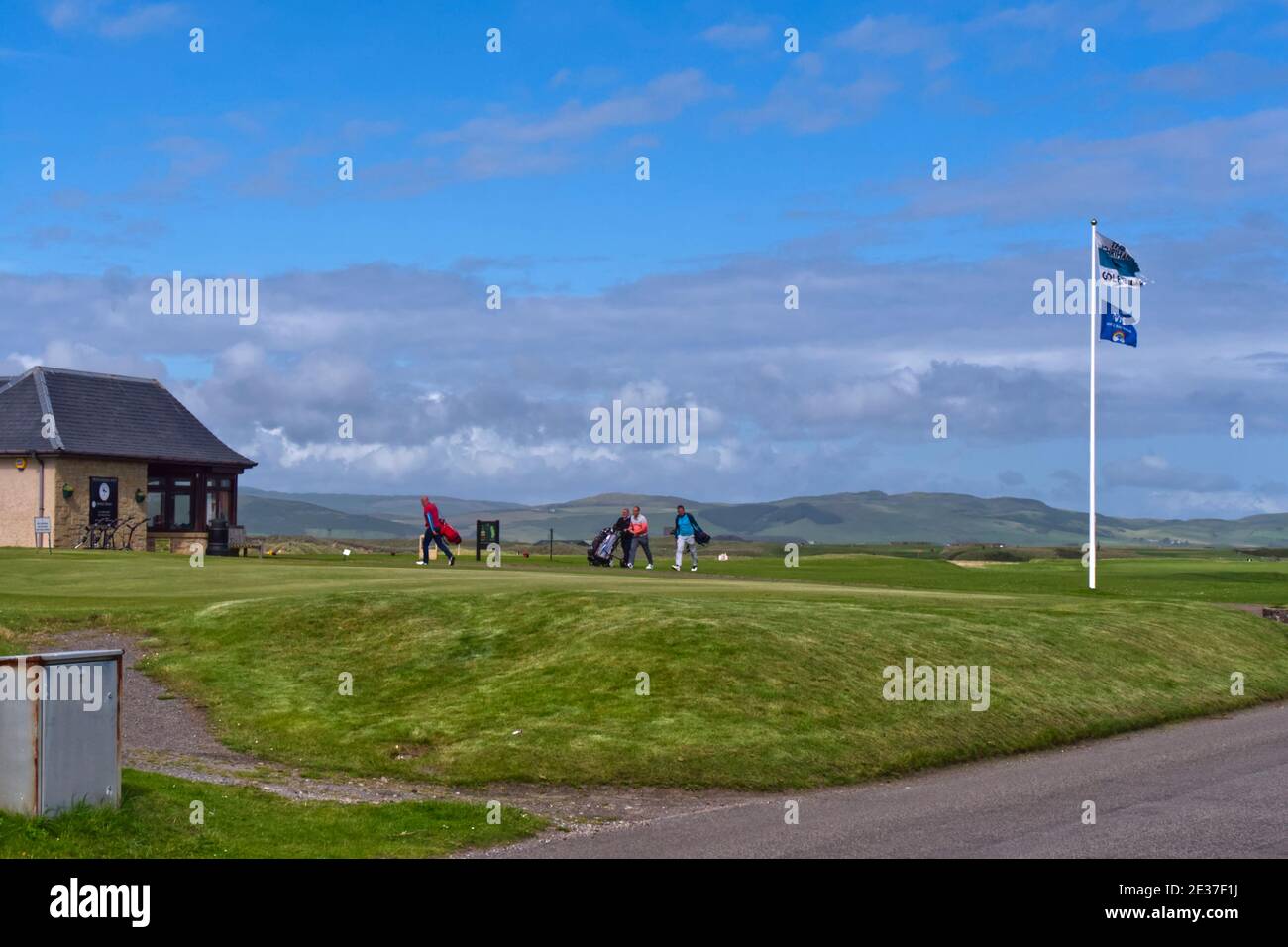 Professionals shop, Machrihanish Golf Club,Argyll,Scotland Stock Photo