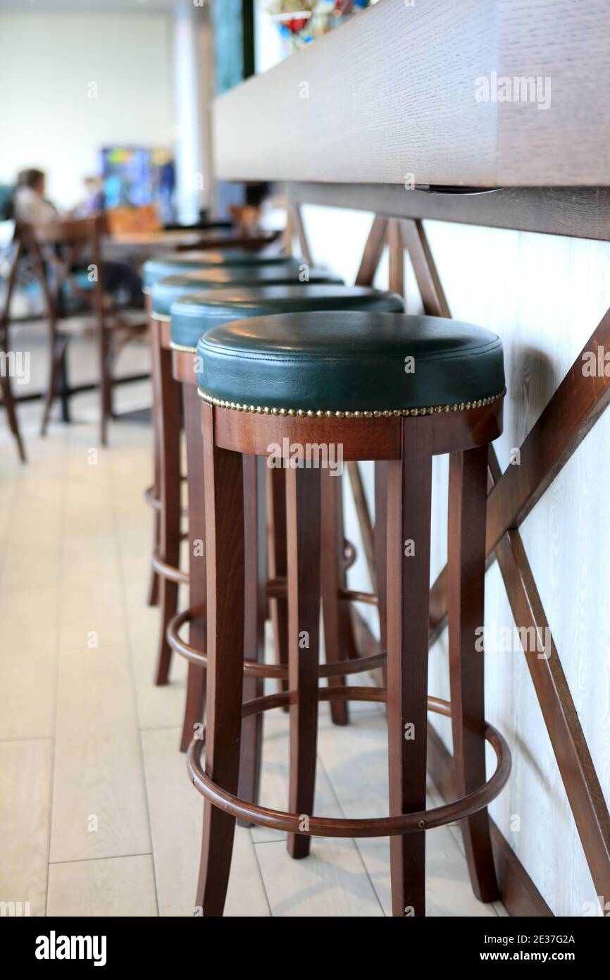 Old fashioned bar stools hires stock photography and images Alamy