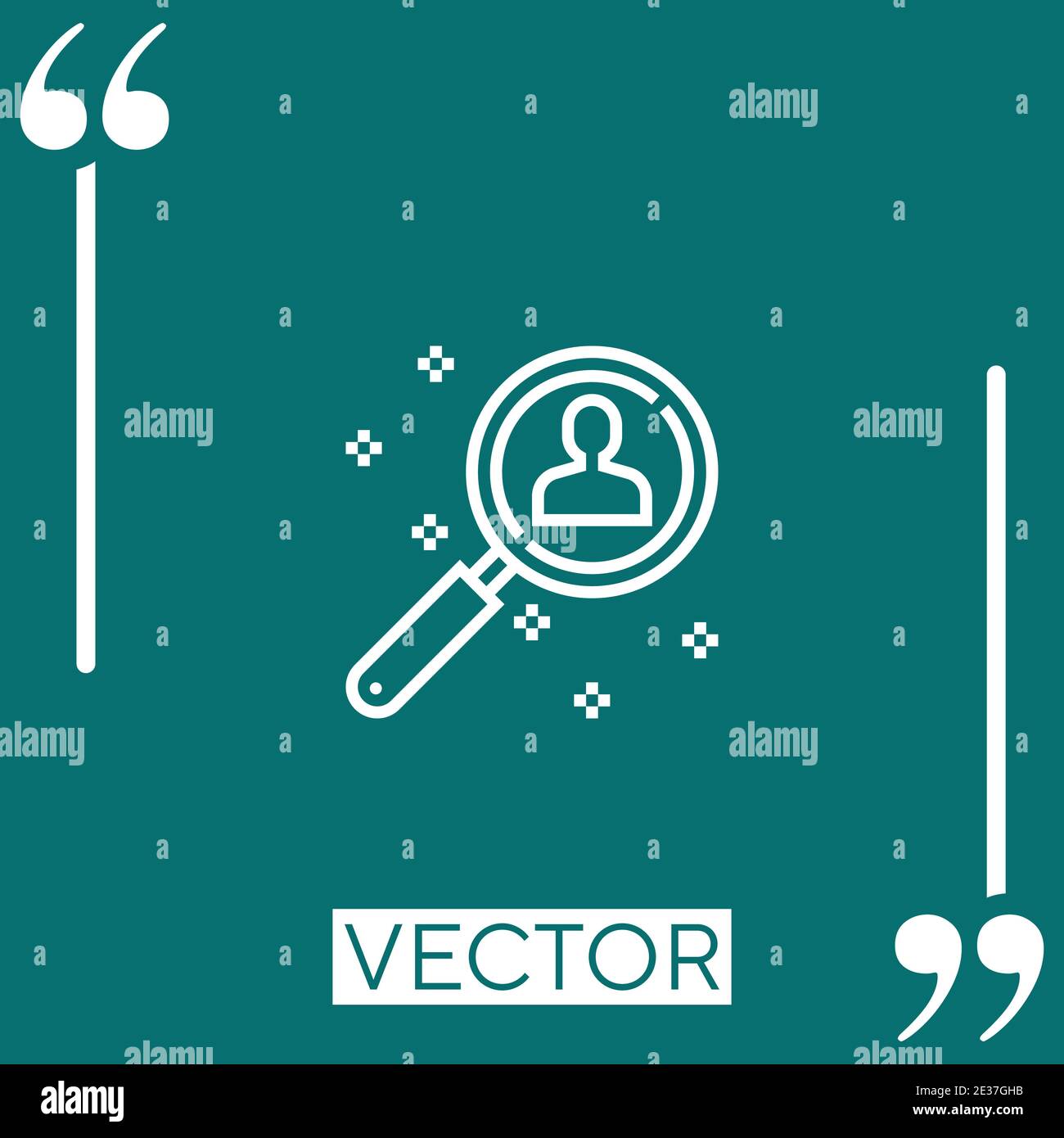 headhunting vector icon Linear icon. Editable stroke line Stock Vector ...