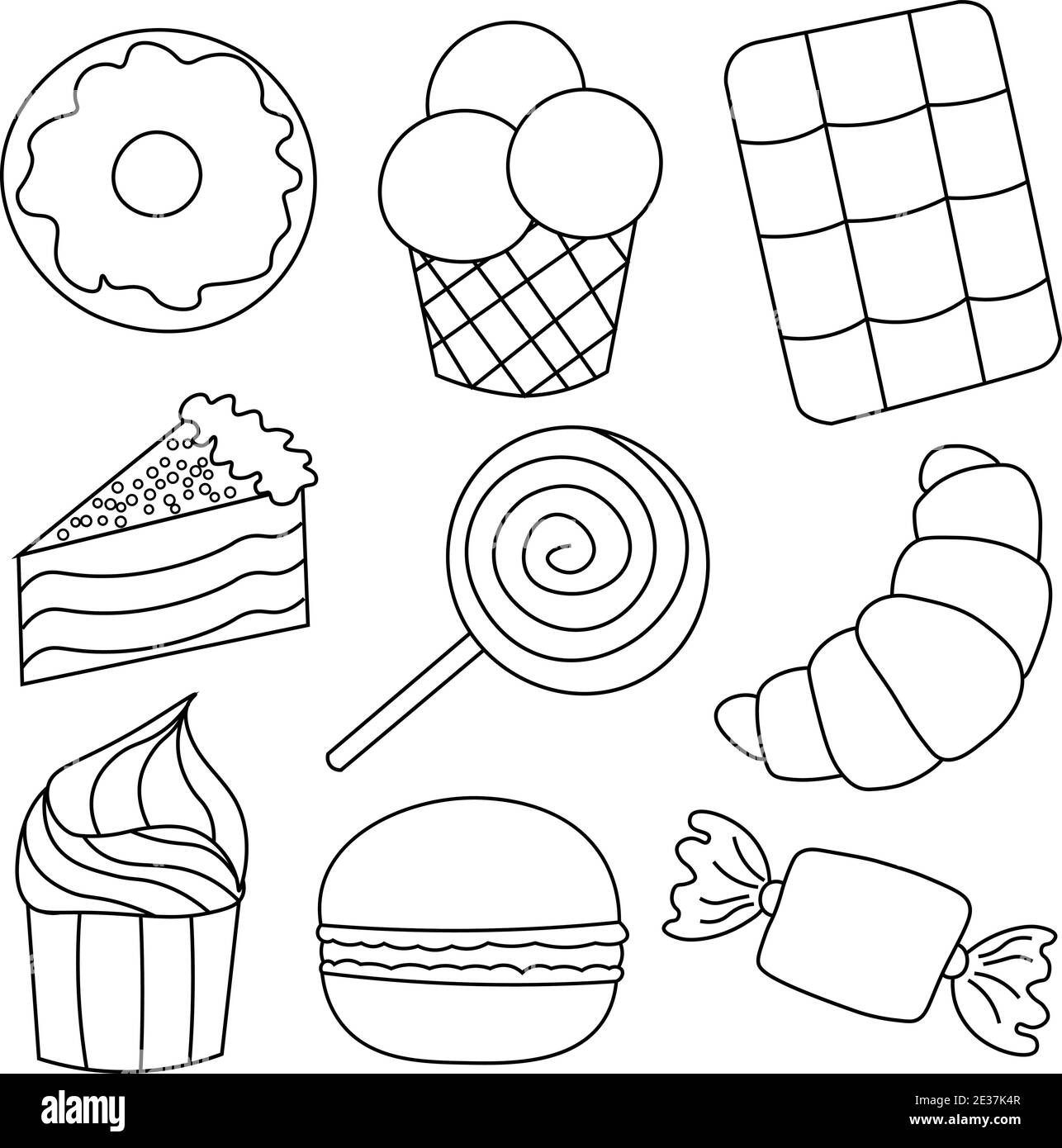 It can be used for childs colouring, icons, web, postcards, decor, pacaging, prints for things, covers for notebooks, decoration of boxes for toys, st Stock Vector