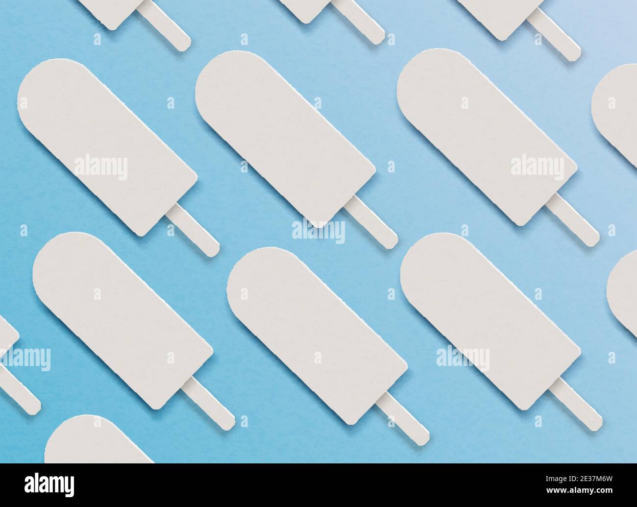 Vector background many ice creams  Stock Vector