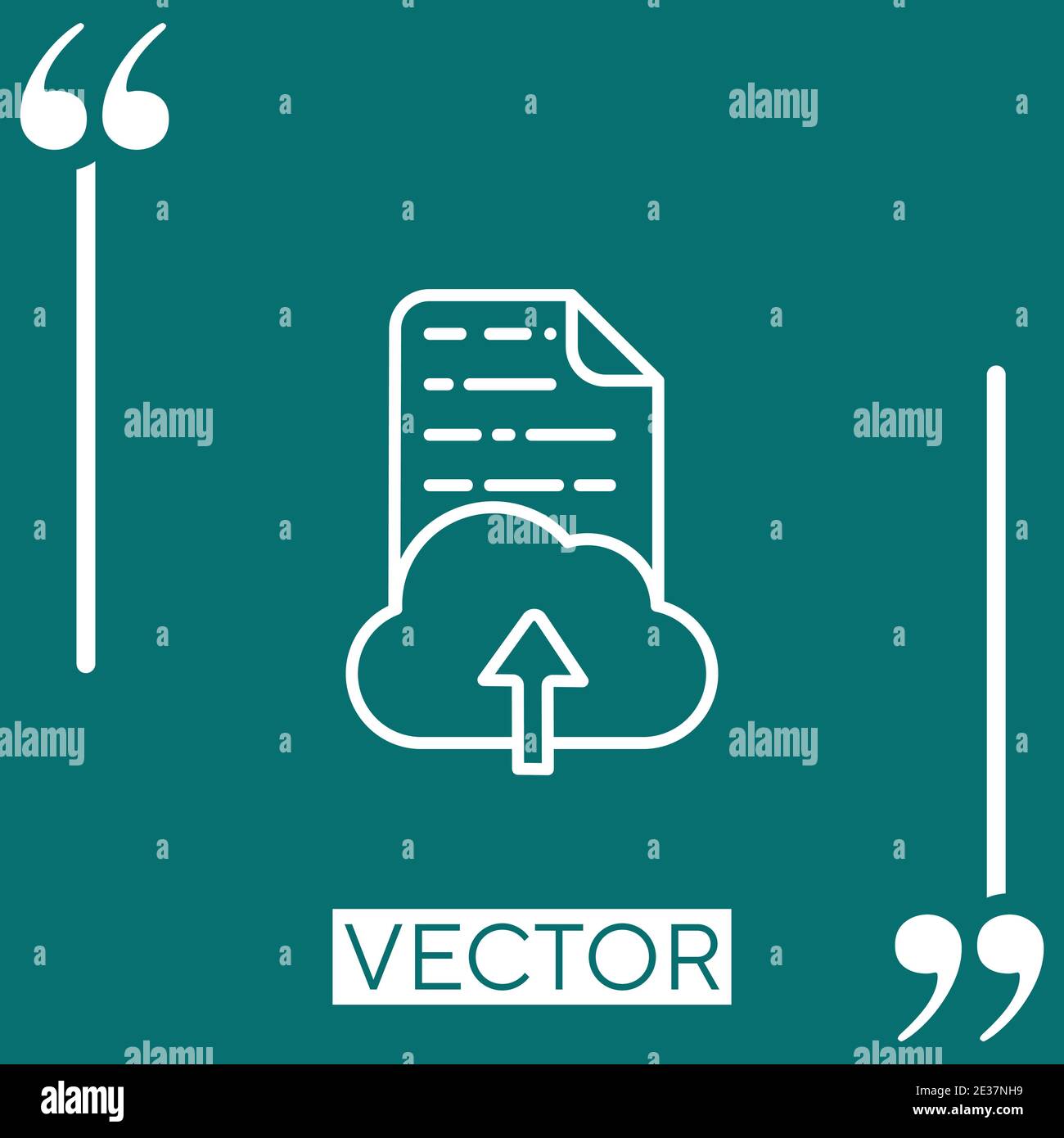 files vector icon Linear icon. Editable stroke line Stock Vector
