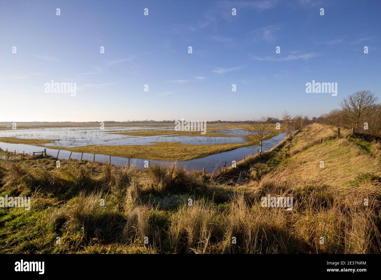 Freiston shore on a clear day Stock Photo