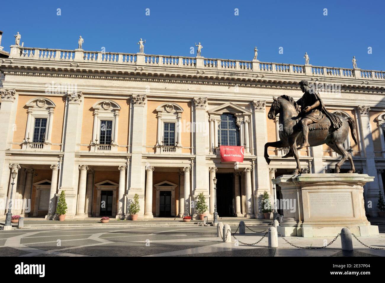 italy, rome, campidoglio, palazzo nuovo, musei capitolini, capitoline museums Stock Photo