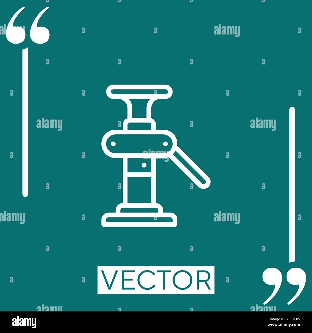 scaffolding vector icon Linear icon. Editable stroke line Stock Vector