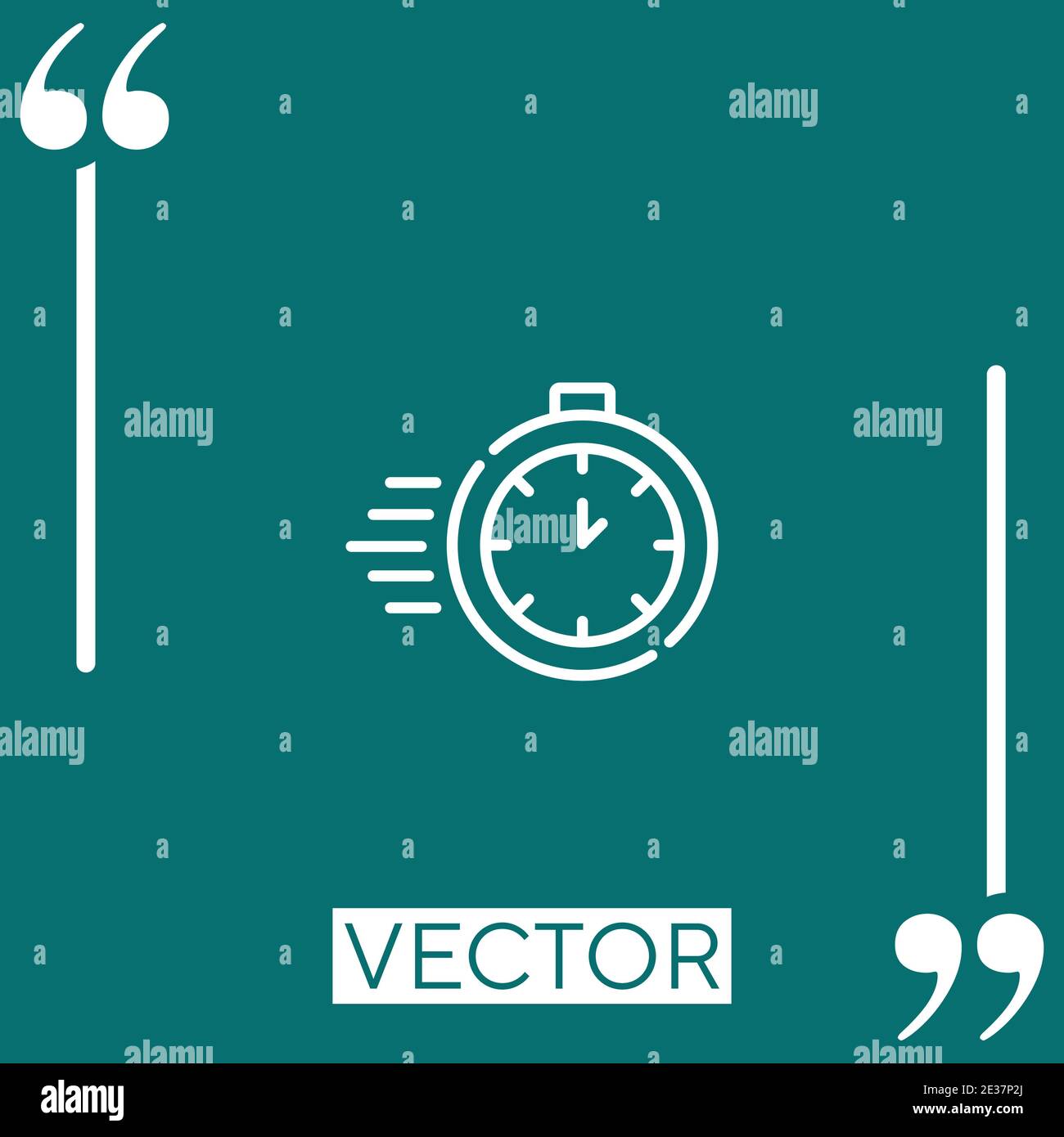 speed vector icon Linear icon. Editable stroke line Stock Vector Image ...