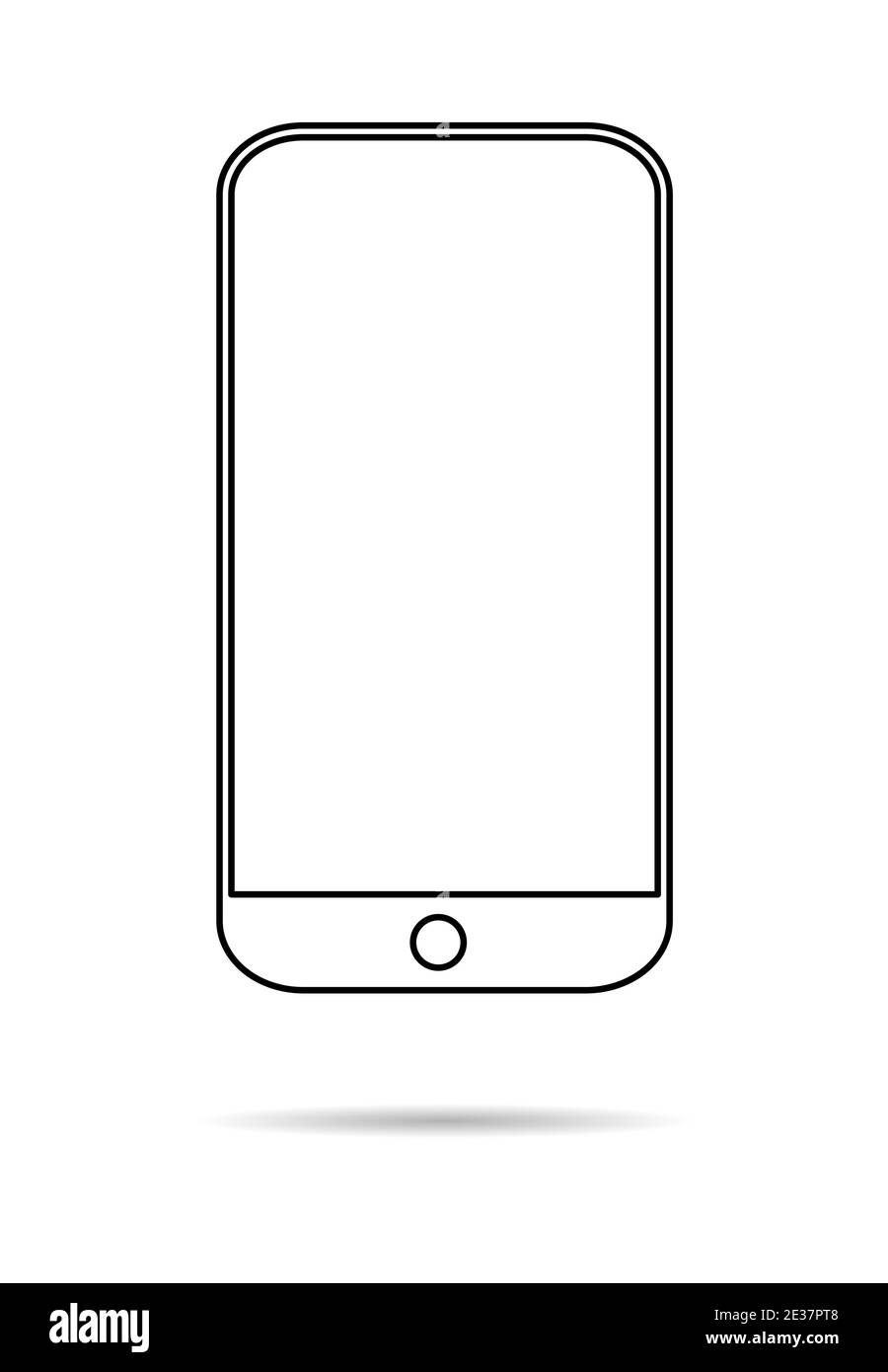 Smart mobil phone mock up, Smartphone technology template, modern blank  telephnone, realistic vector illustration Stock Vector Image & Art - Alamy