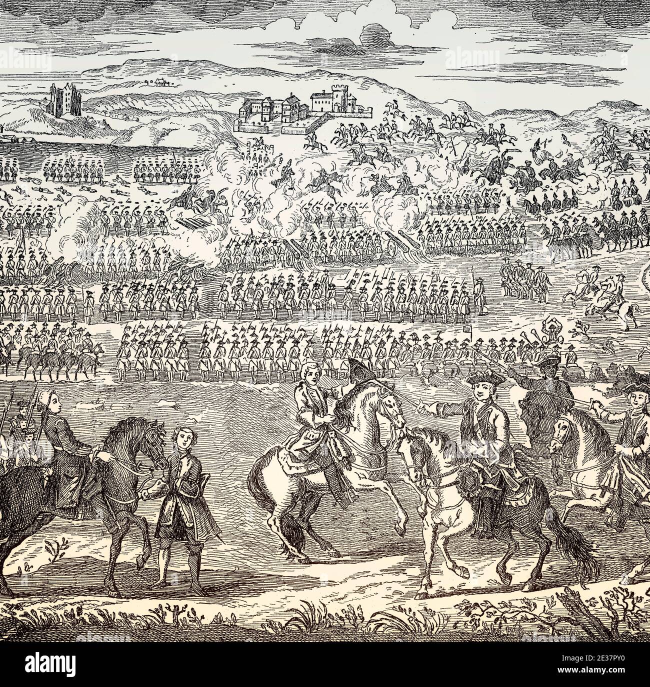 The Battle of Culloden on 16 April 1746, Jacobite rising of 1745 Stock Photo Alamy