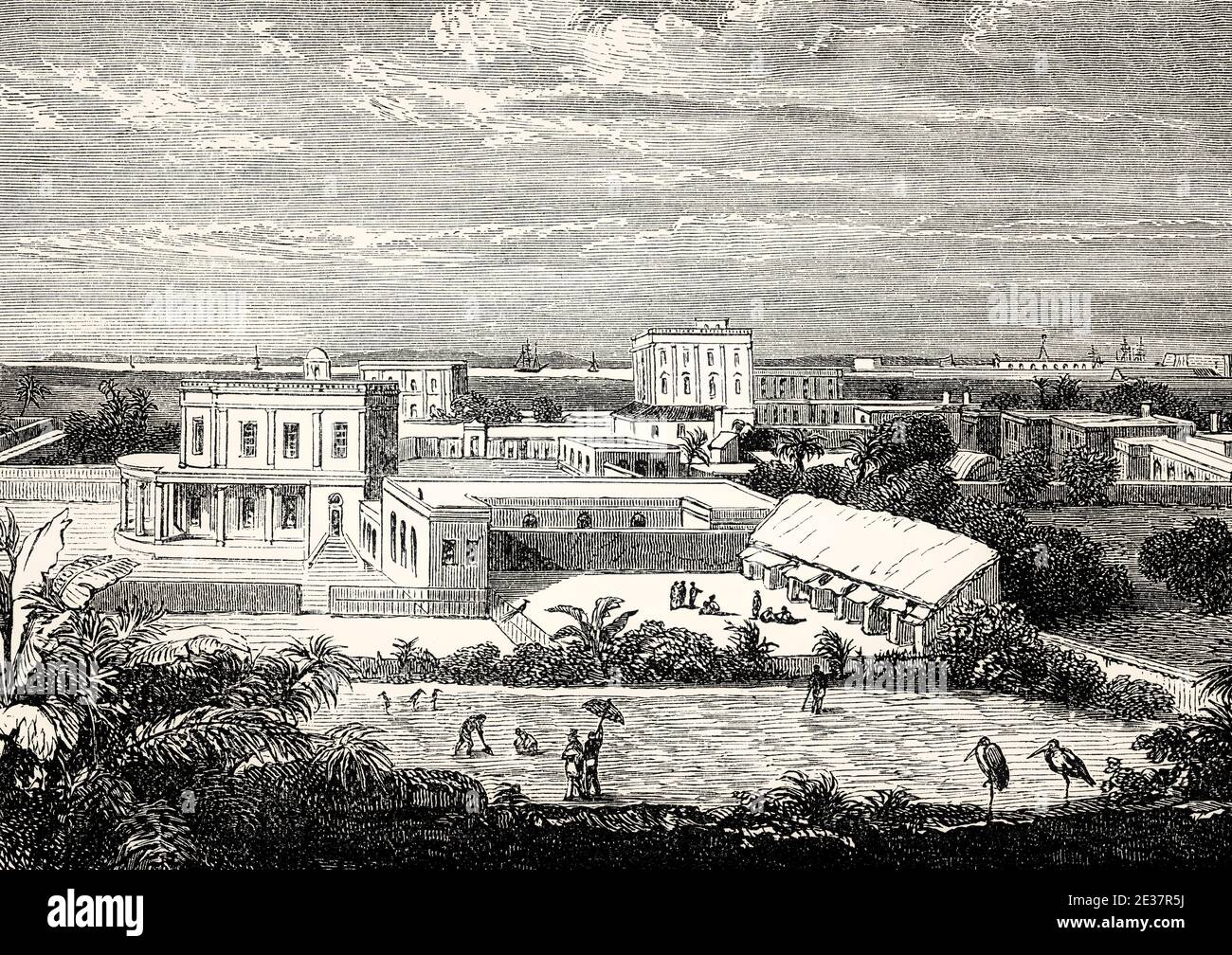 View of Calcutta, 18th century Stock Photo