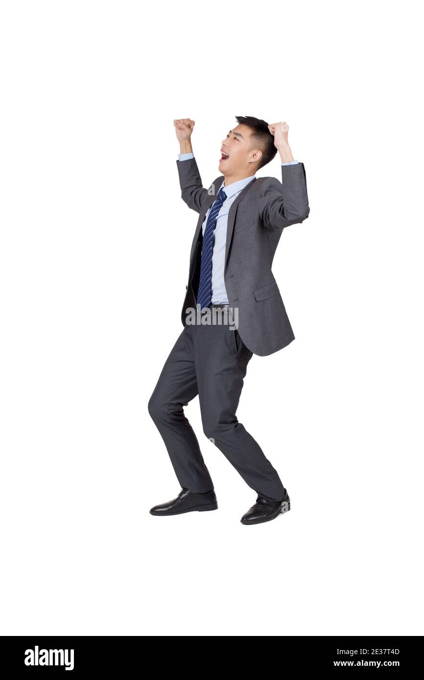 Young indian man cheering hi-res stock photography and images - Alamy