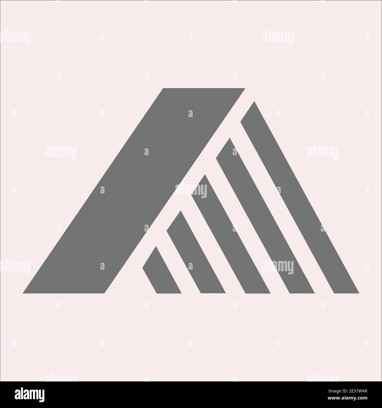 Triangle shaped letter A abstract logo and monogram vector Stock Vector ...