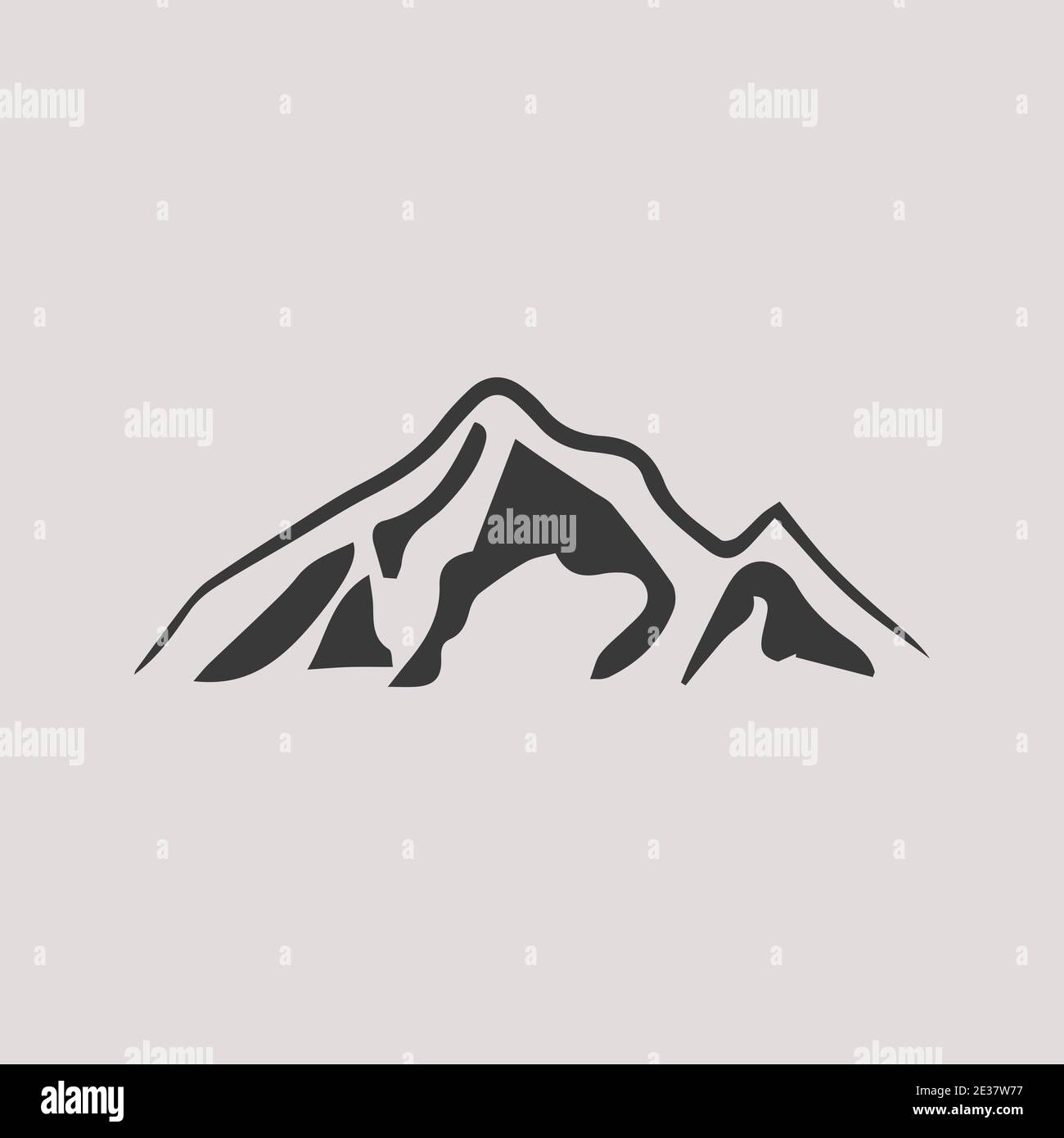 Abstract mountain logo icon vector Stock Vector Image & Art - Alamy