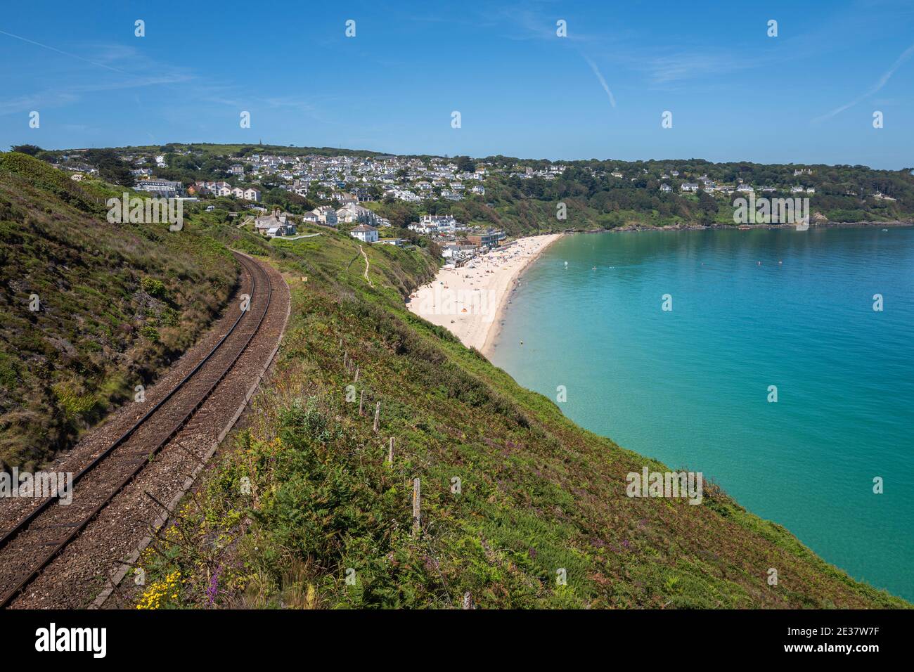 Carbis Bay, Cornwall, United Kingdom is to host the G7 summit of world leaders in June 2021. Stock Photo